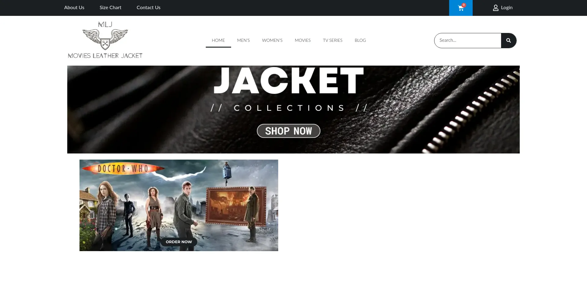 Website screenshot of Moviesleatherjacket.com