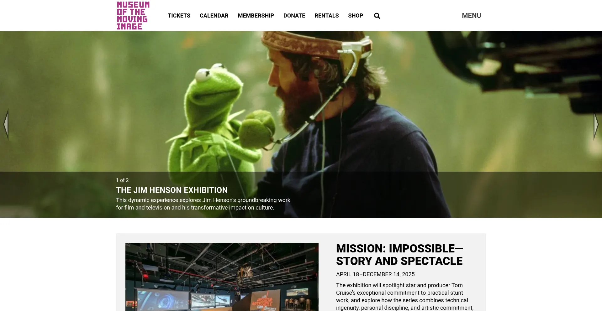 Website screenshot of Movingimage.us
