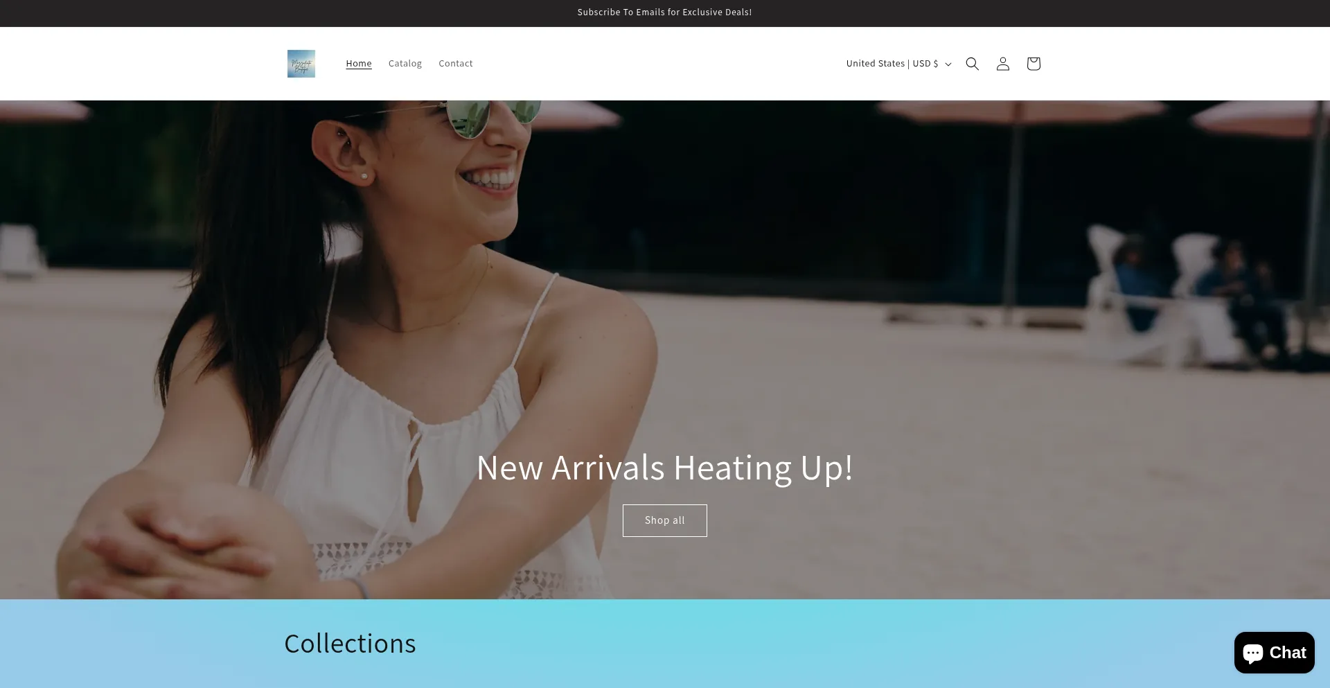 Website screenshot of Mozzafiatoboutique.com