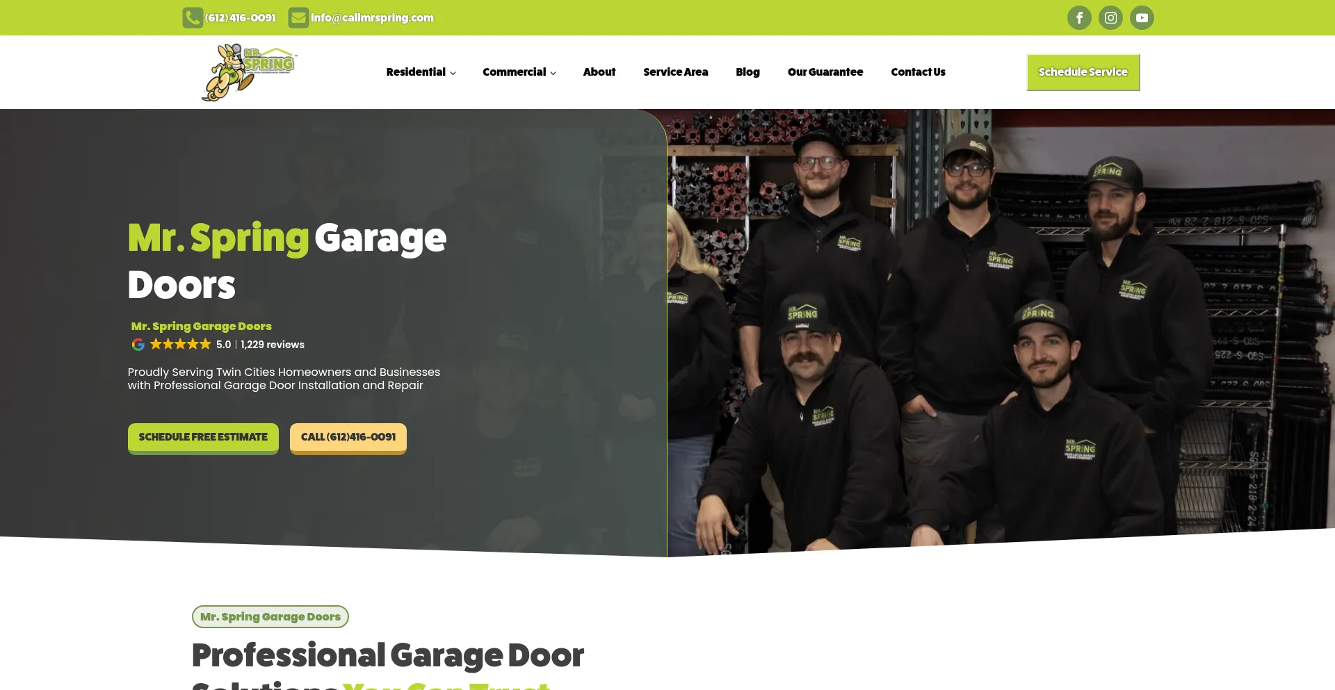 Mrspringgaragedoors.com