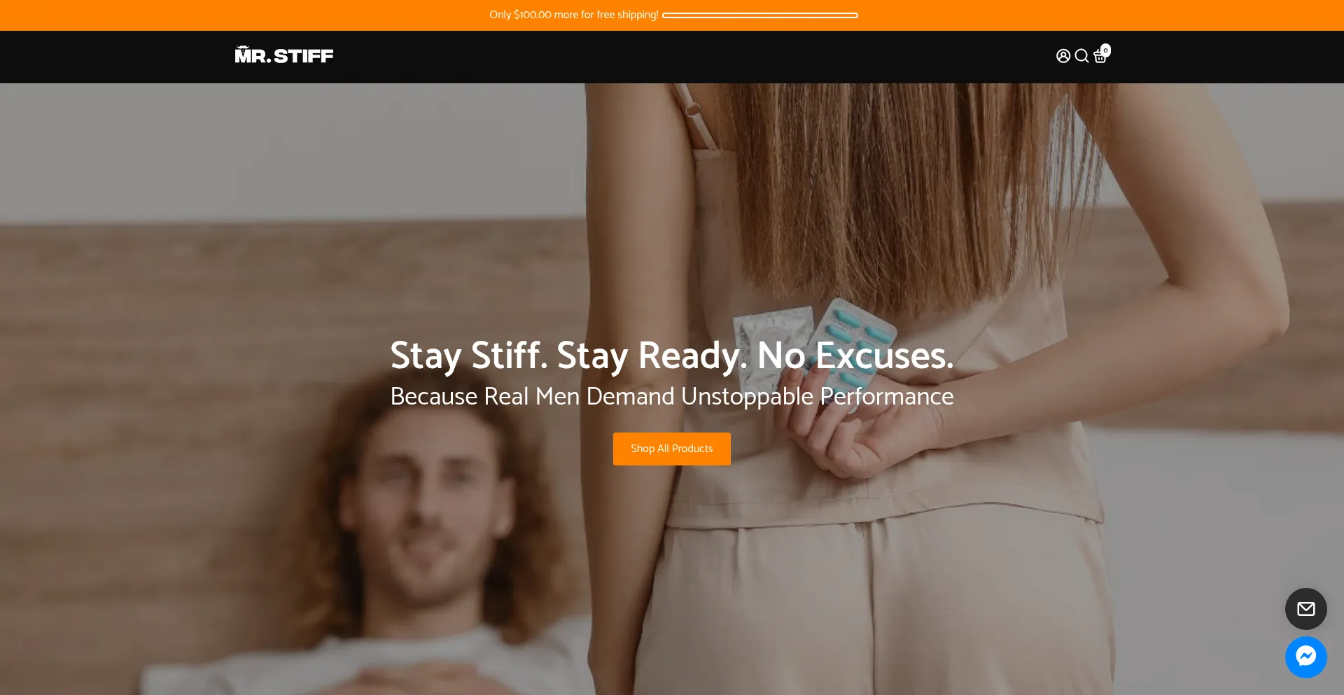 Website screenshot of Mrstiff.au
