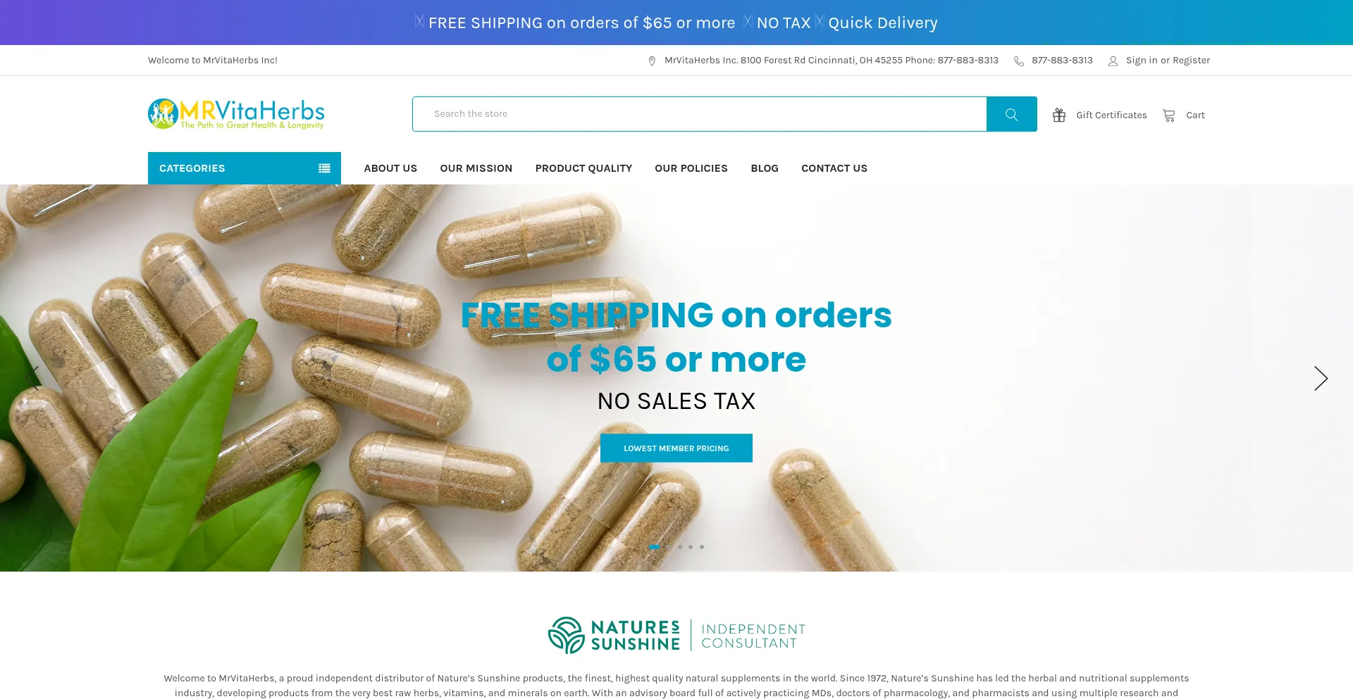 Mrvitaherbs.com