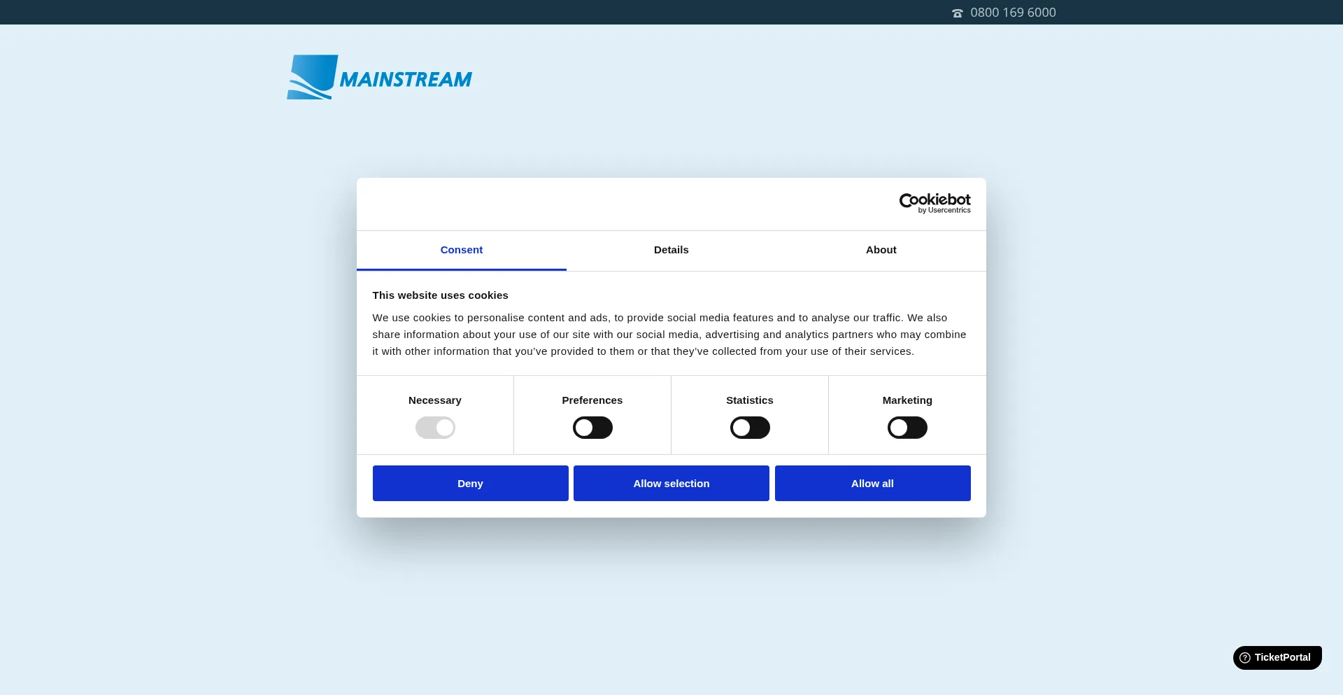 Website screenshot of Msdigital.co.uk