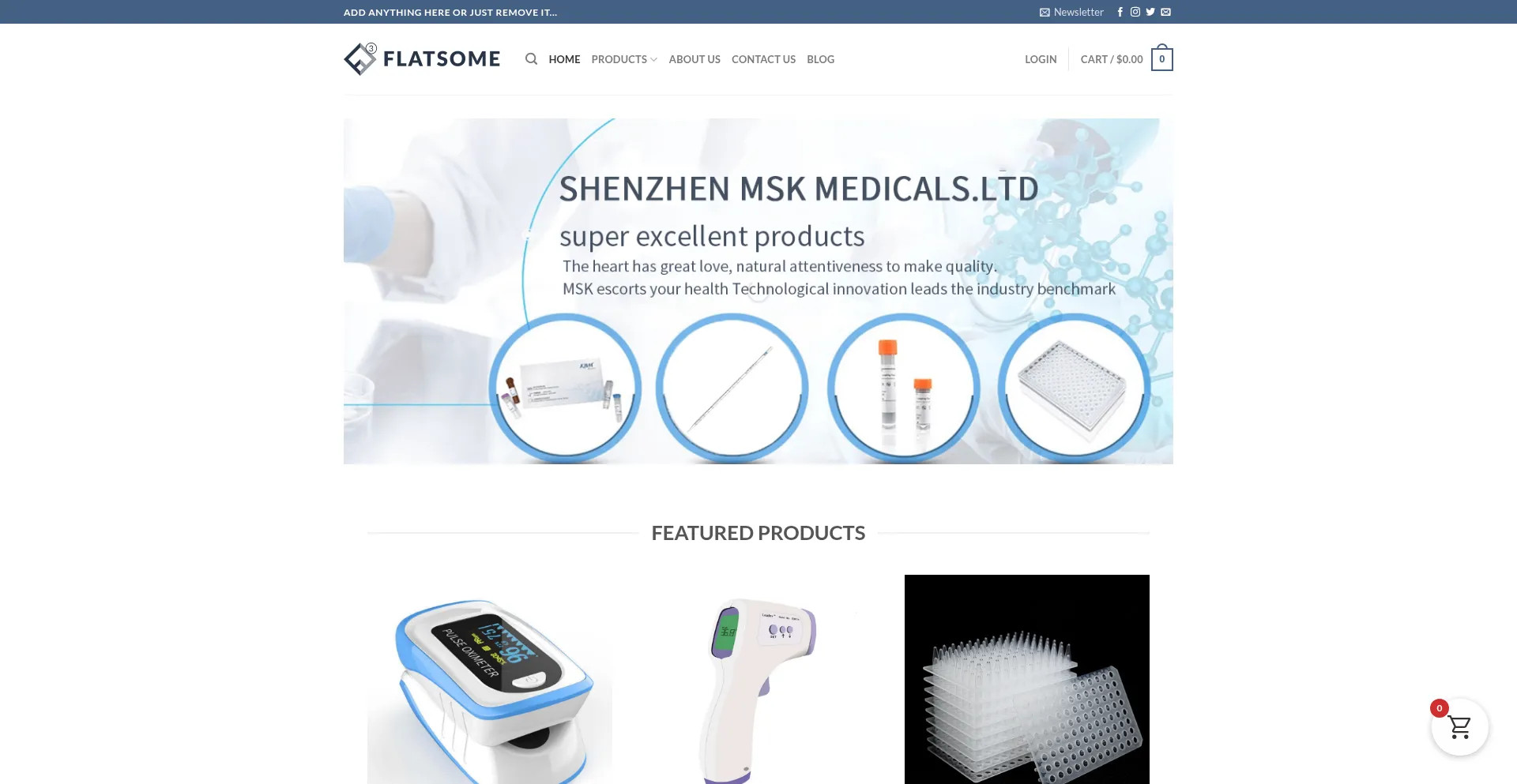 Website screenshot of Mskmedicals.com