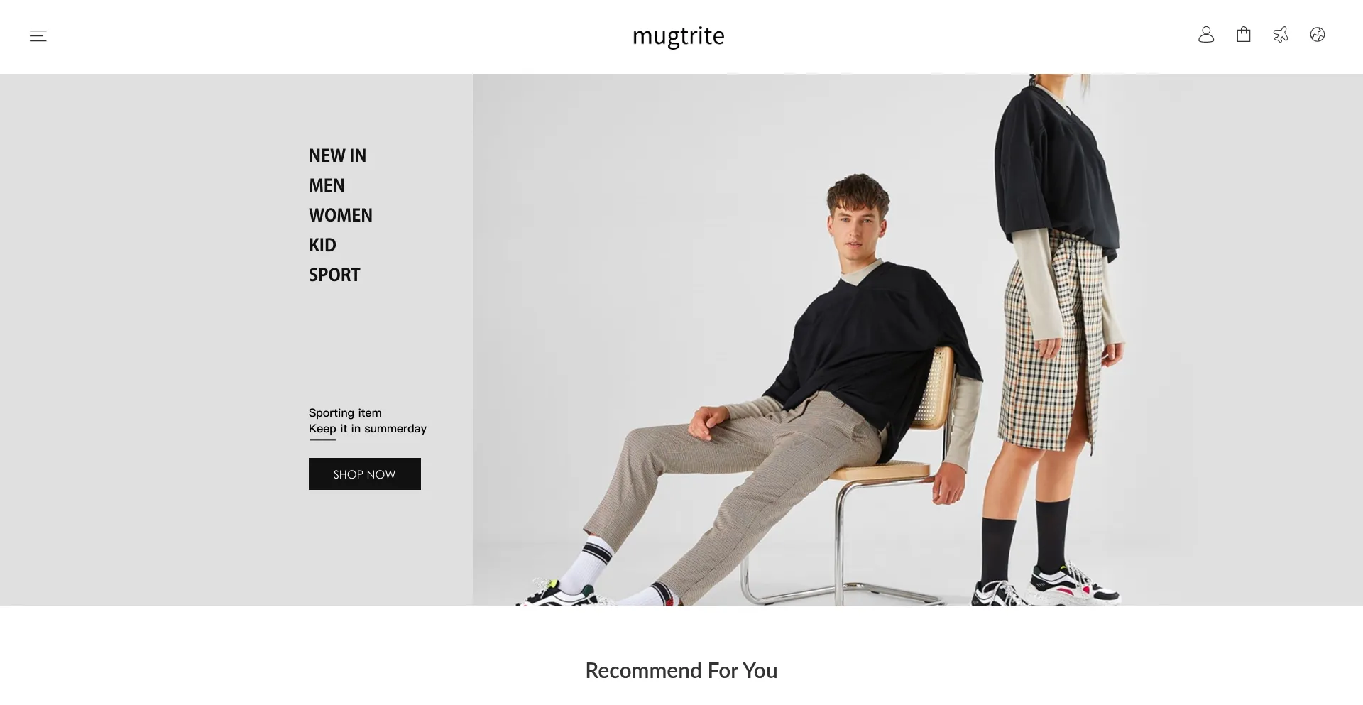 Website screenshot of Mugtrite.com