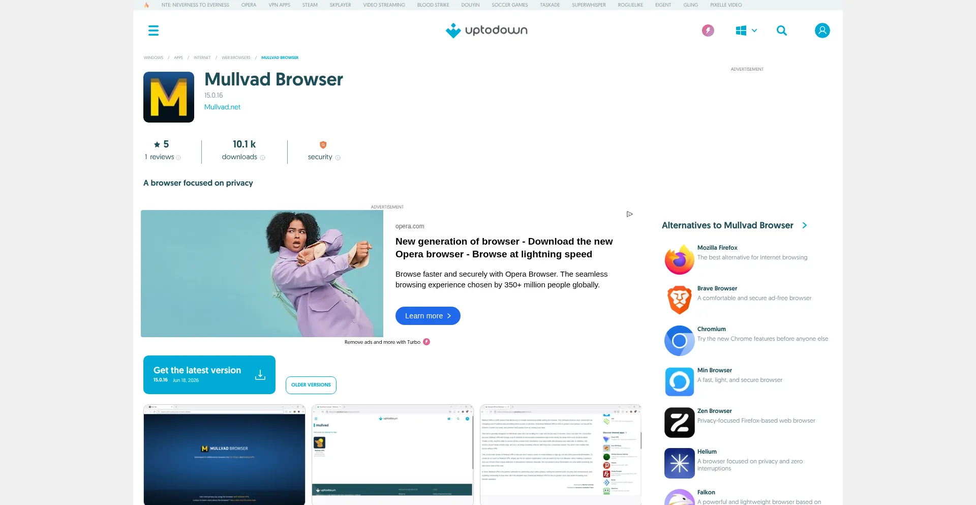 Mullvad-browser.en.uptodown.com