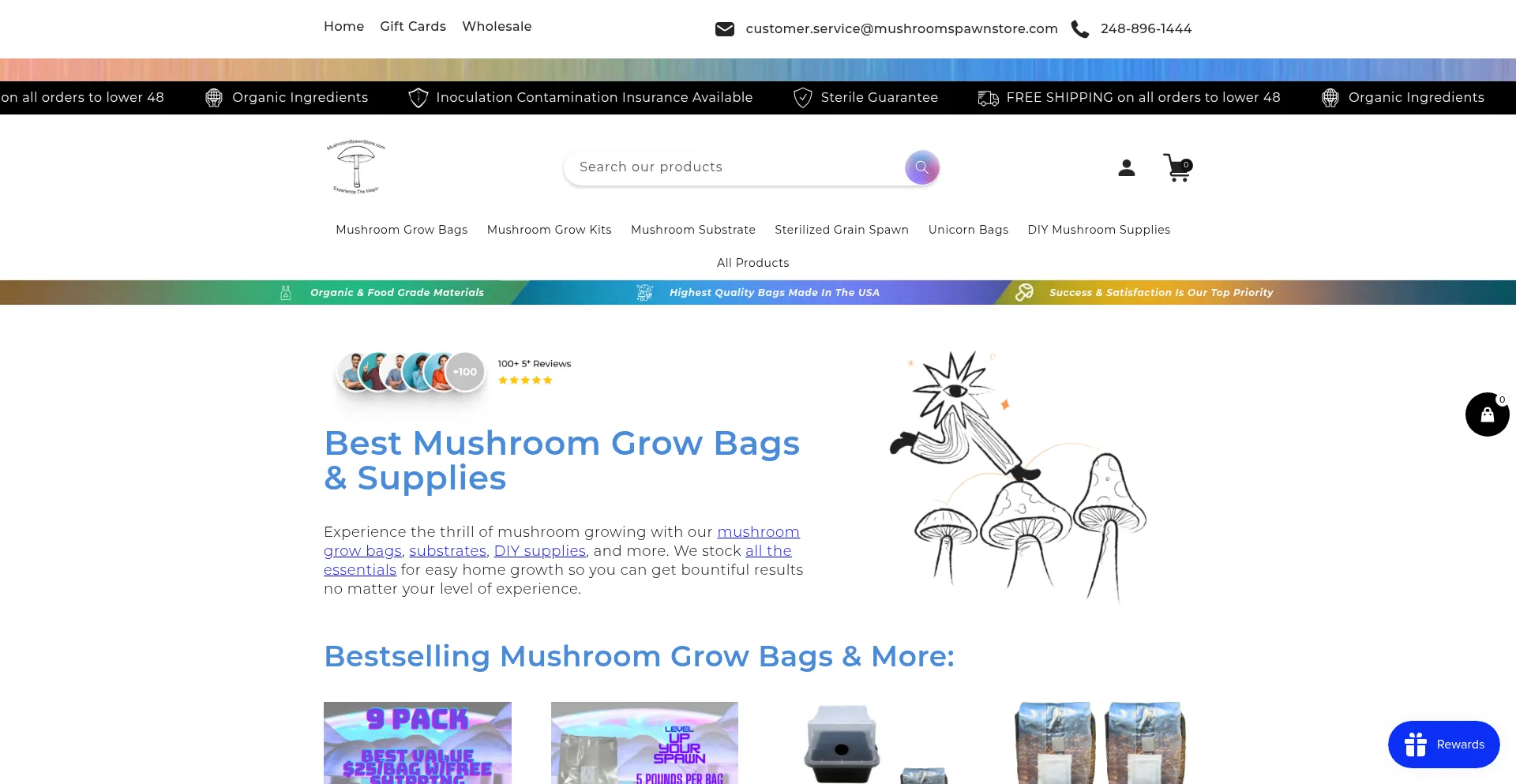 Mushroomspawnstore.com
