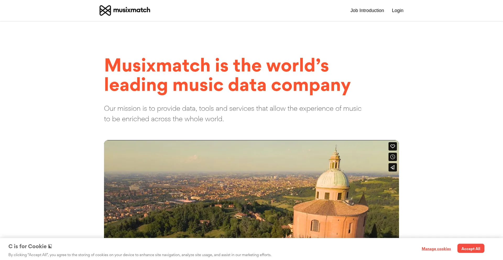 Website screenshot of Musixmatchai.com