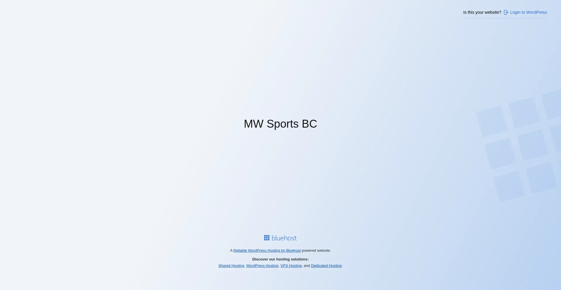 Website screenshot of Mwsportsbadminton.com