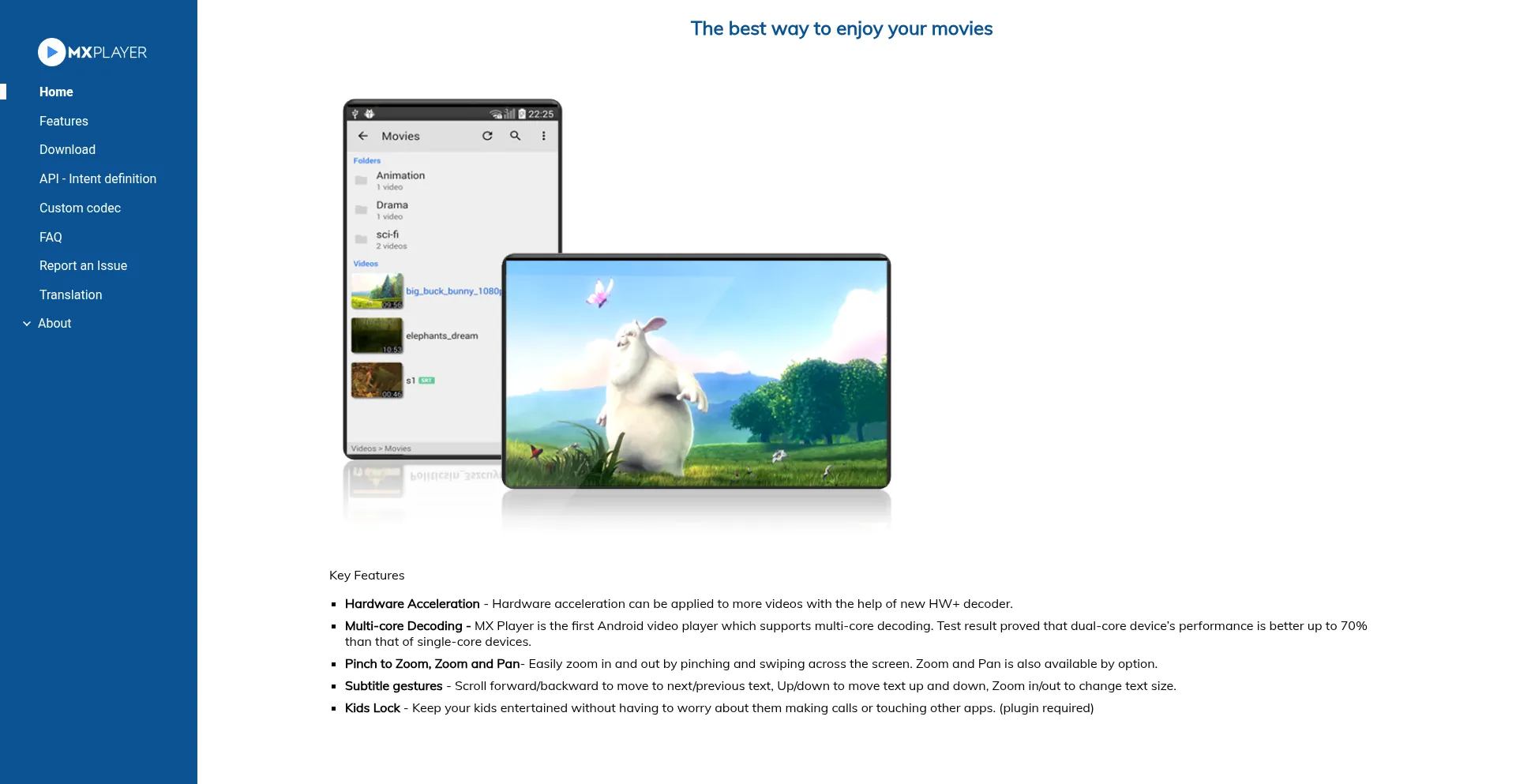 Website screenshot of Mx.j2inter.com