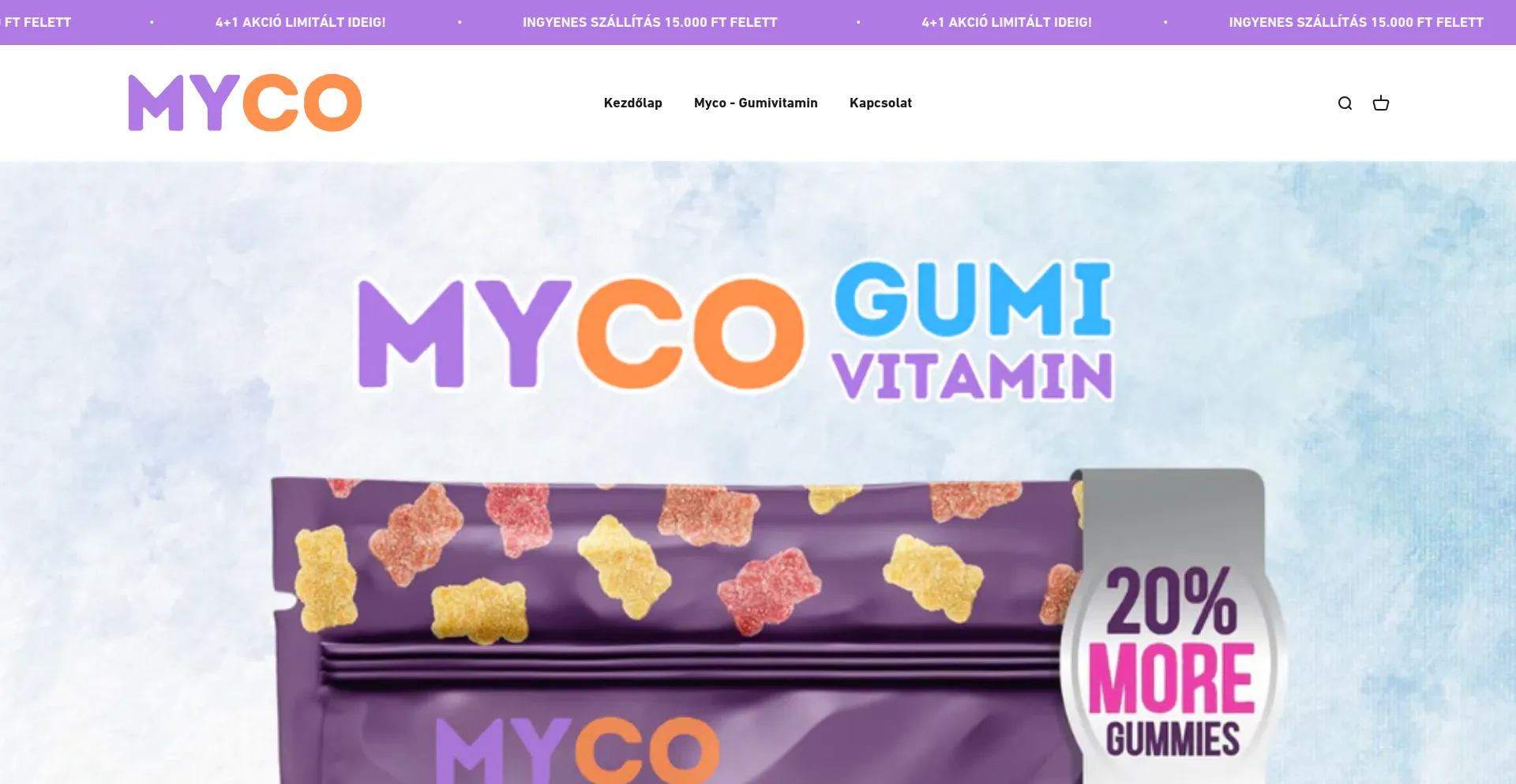 Website screenshot of Mycomagyarorszag.com