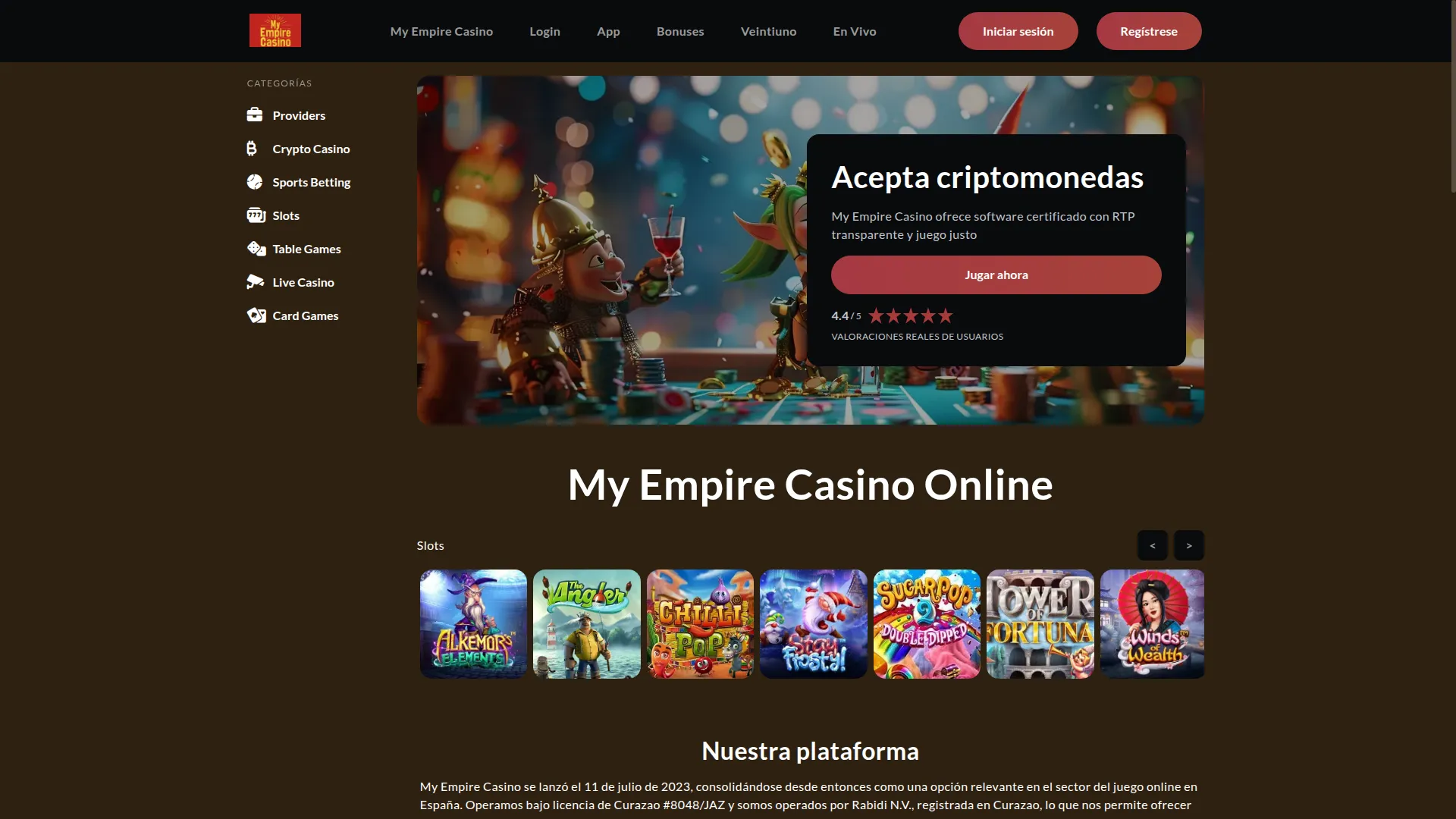 Myempirecasinospain.com