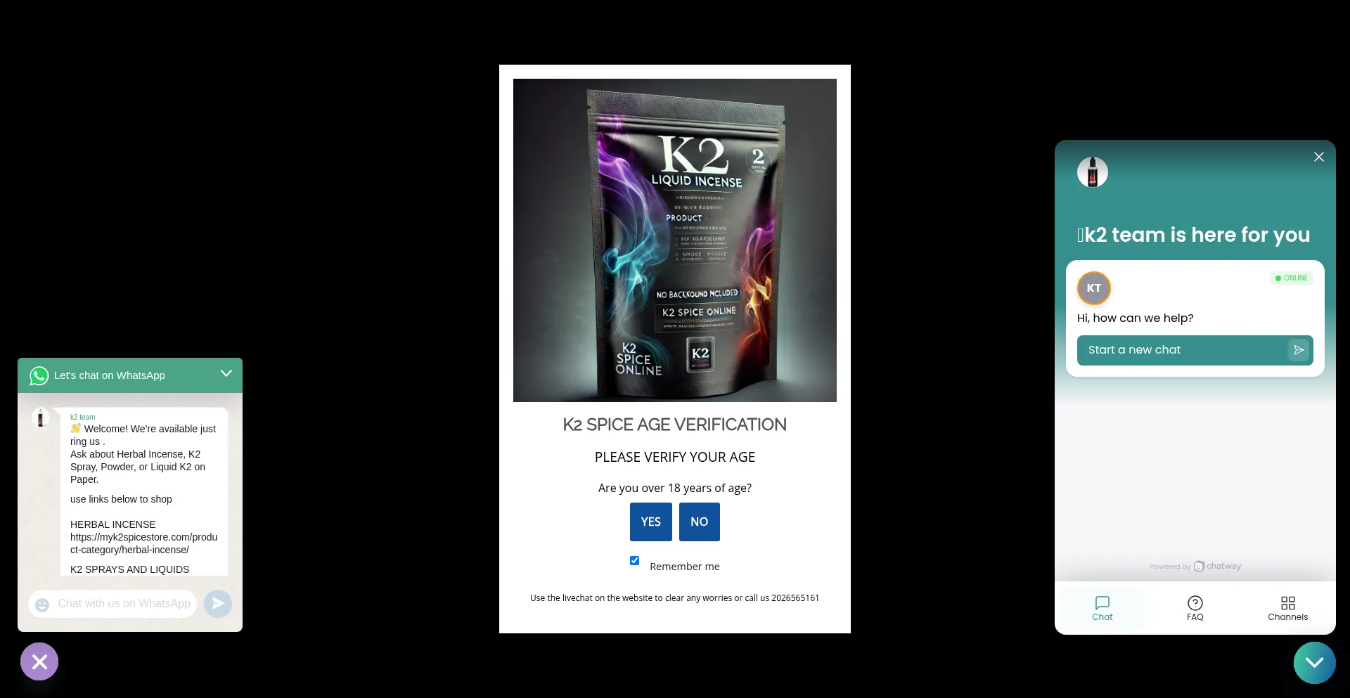 Website screenshot of Myk2spicestore.com