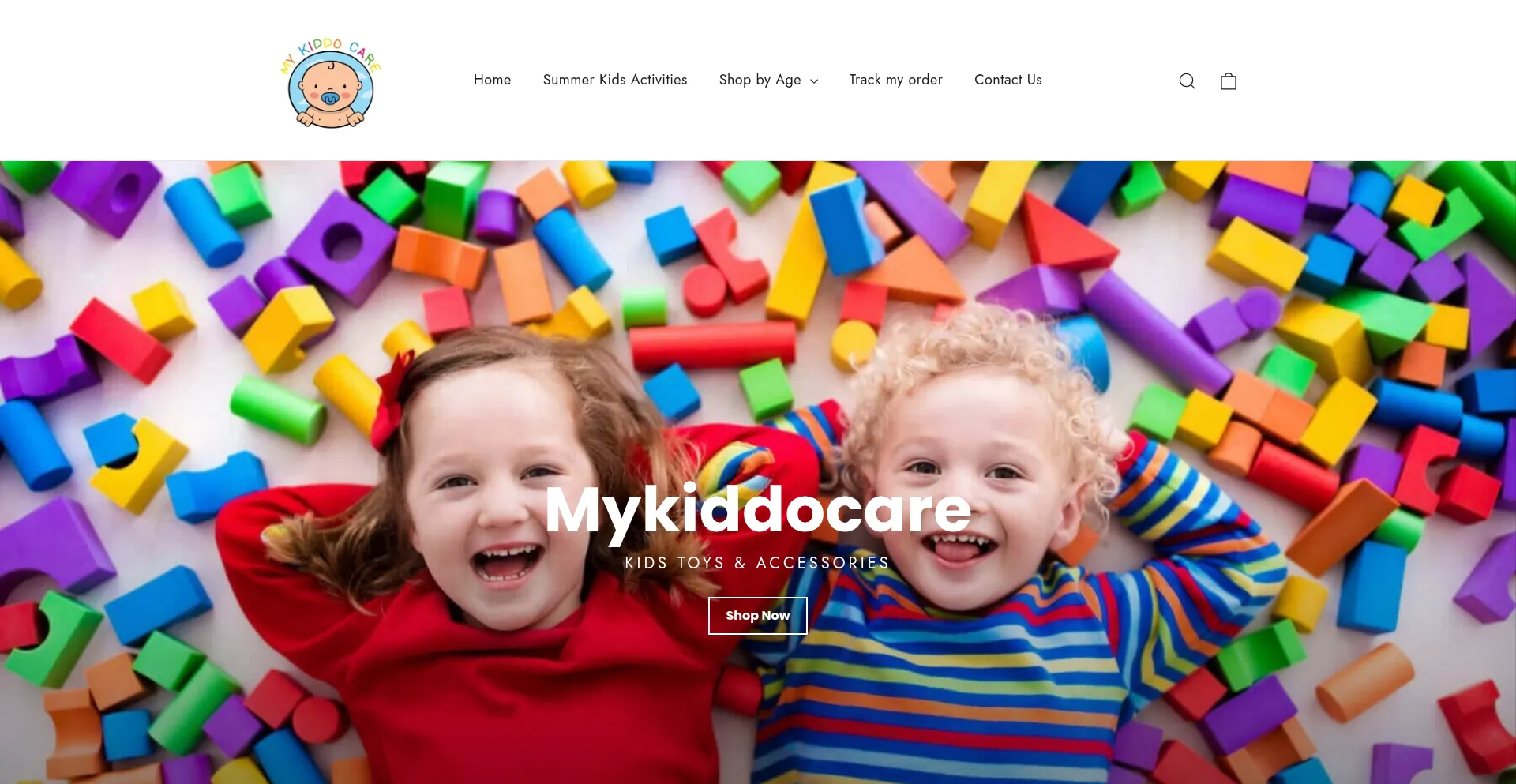 Website screenshot of Mykiddocare.com