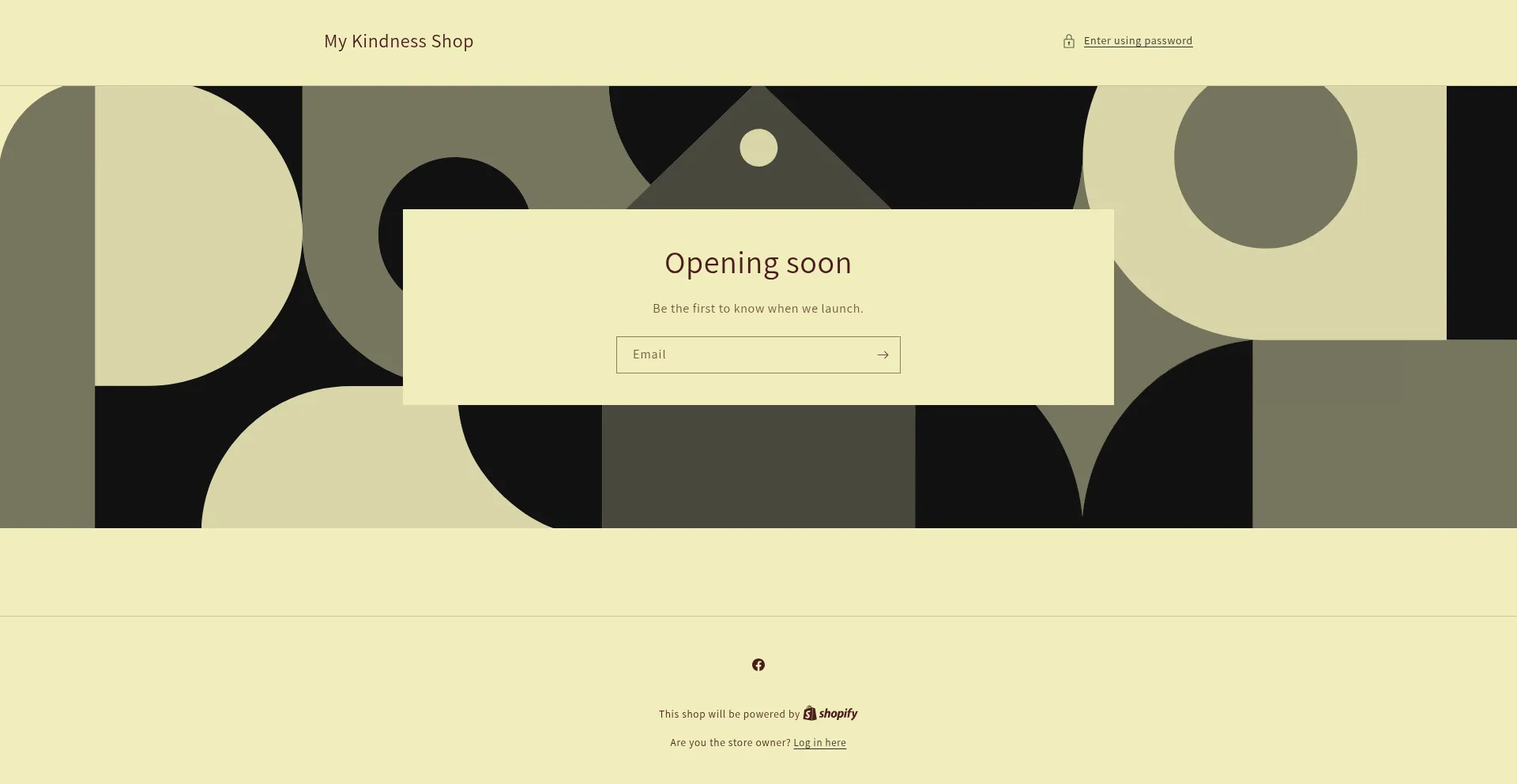 Website screenshot of Mykindnessshop.com