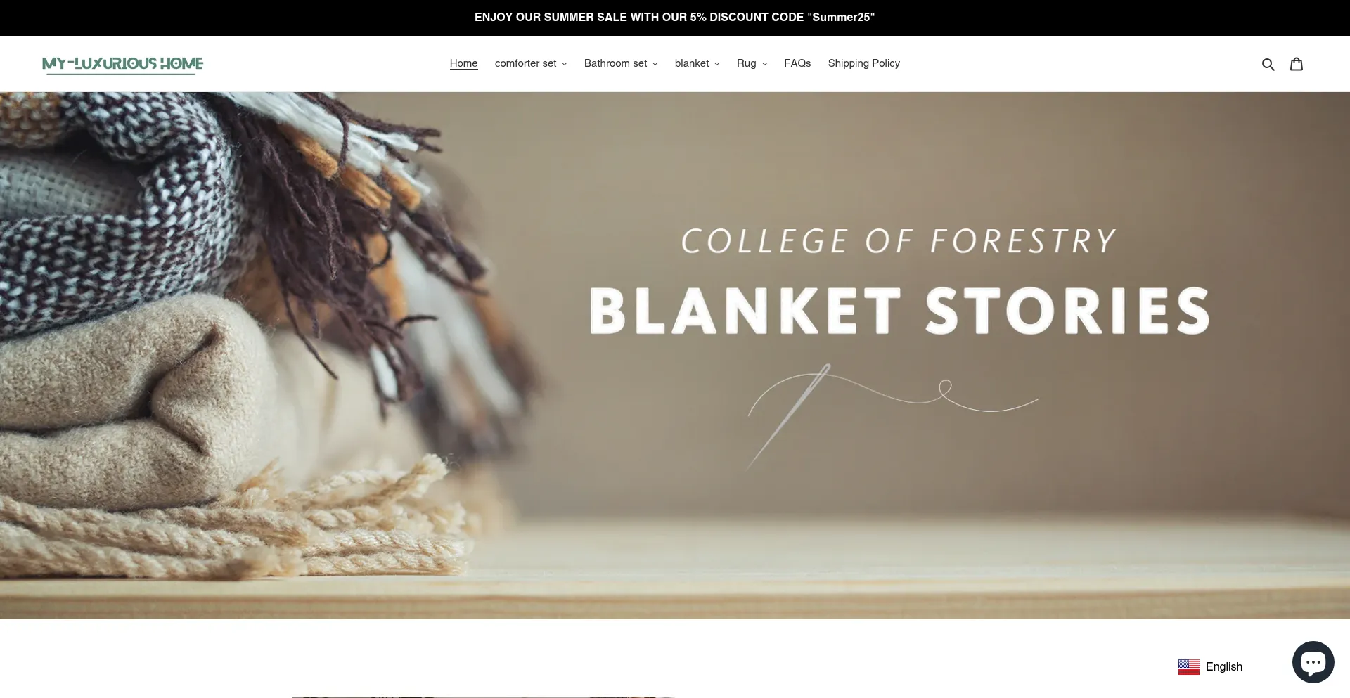 Website screenshot of Myluxurious-home.com