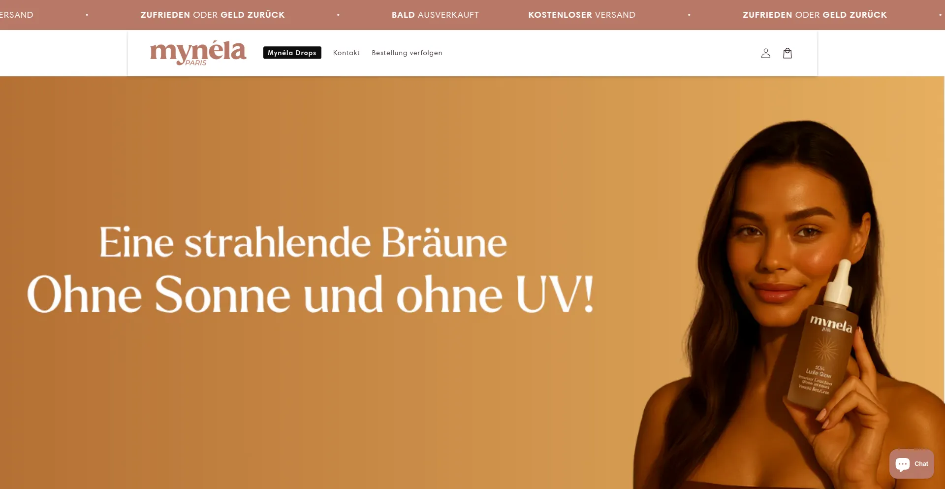 Website screenshot of Mynelaparis.com