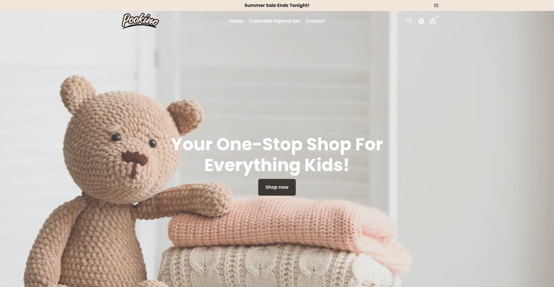 Website screenshot of Mypookino.com