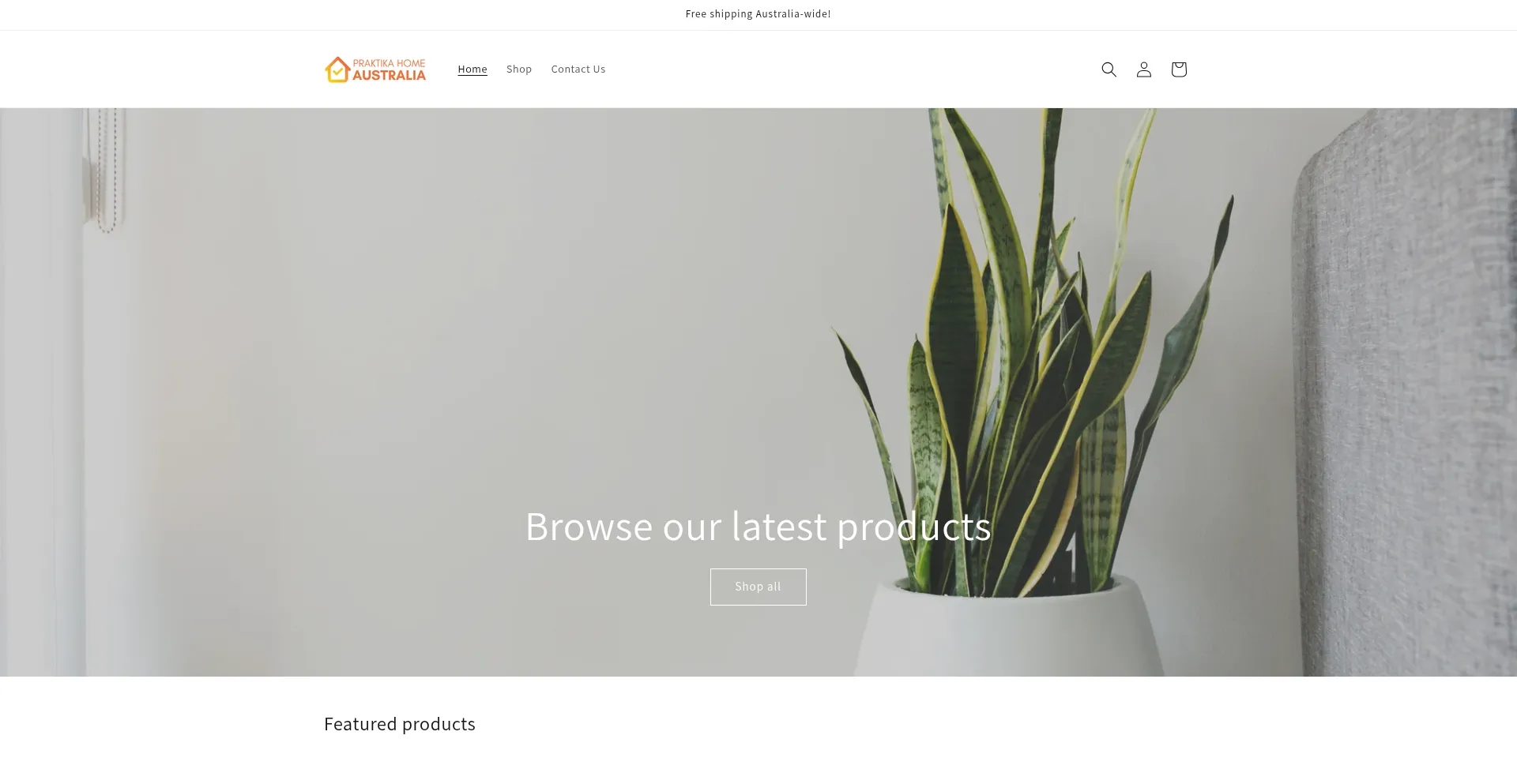 Website screenshot of Mypracticalhome-au.shop