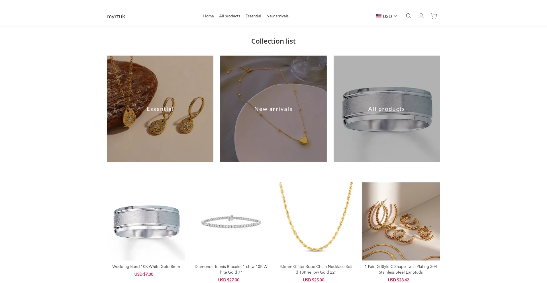 Website screenshot of Myrtuk.com