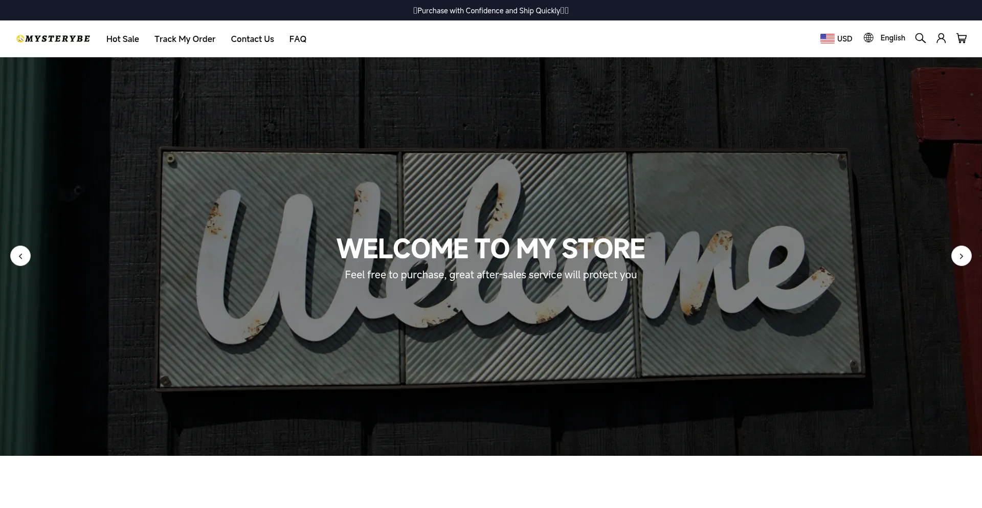 Website screenshot of Mysterybe.com