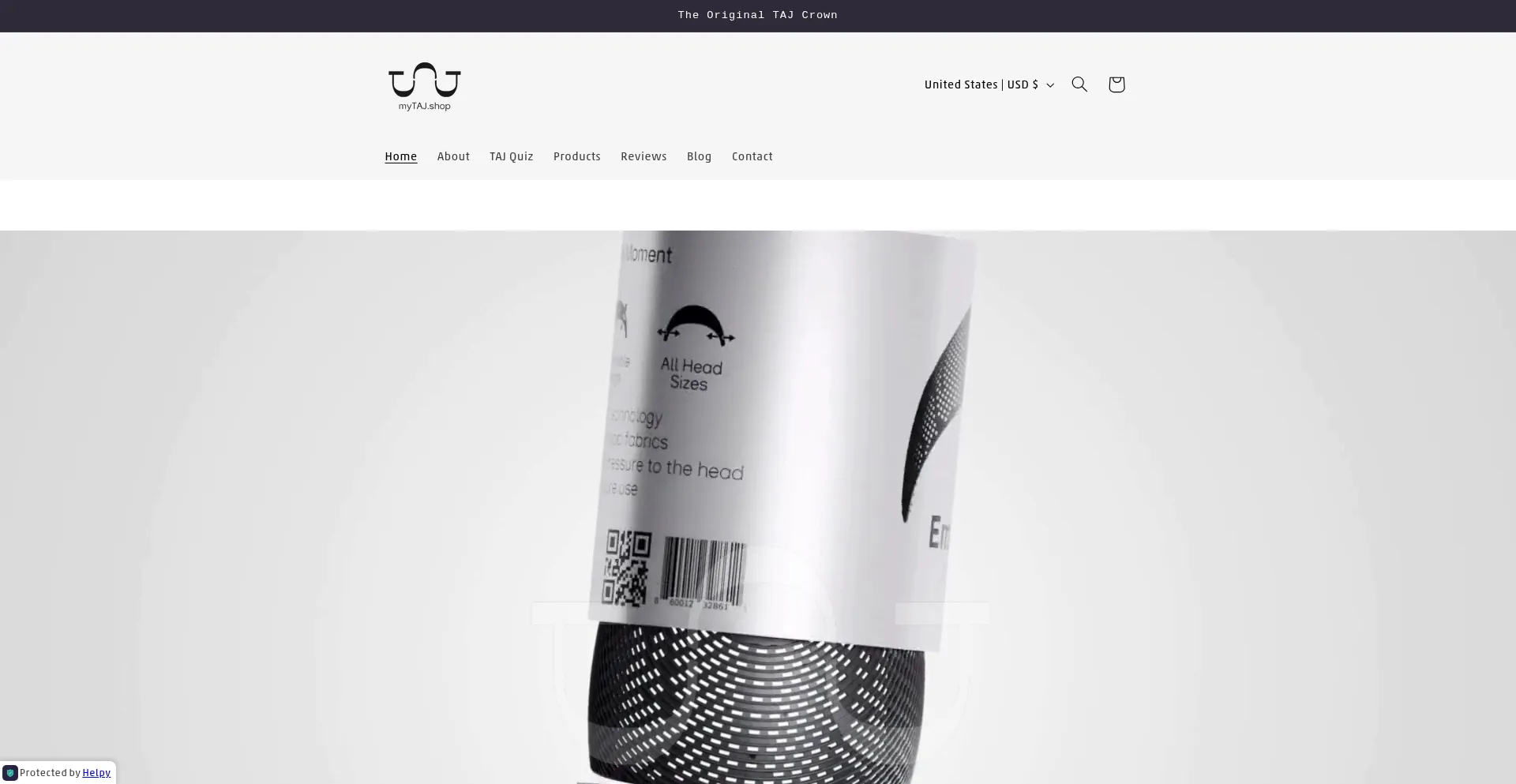 Website screenshot of Mytaj.shop