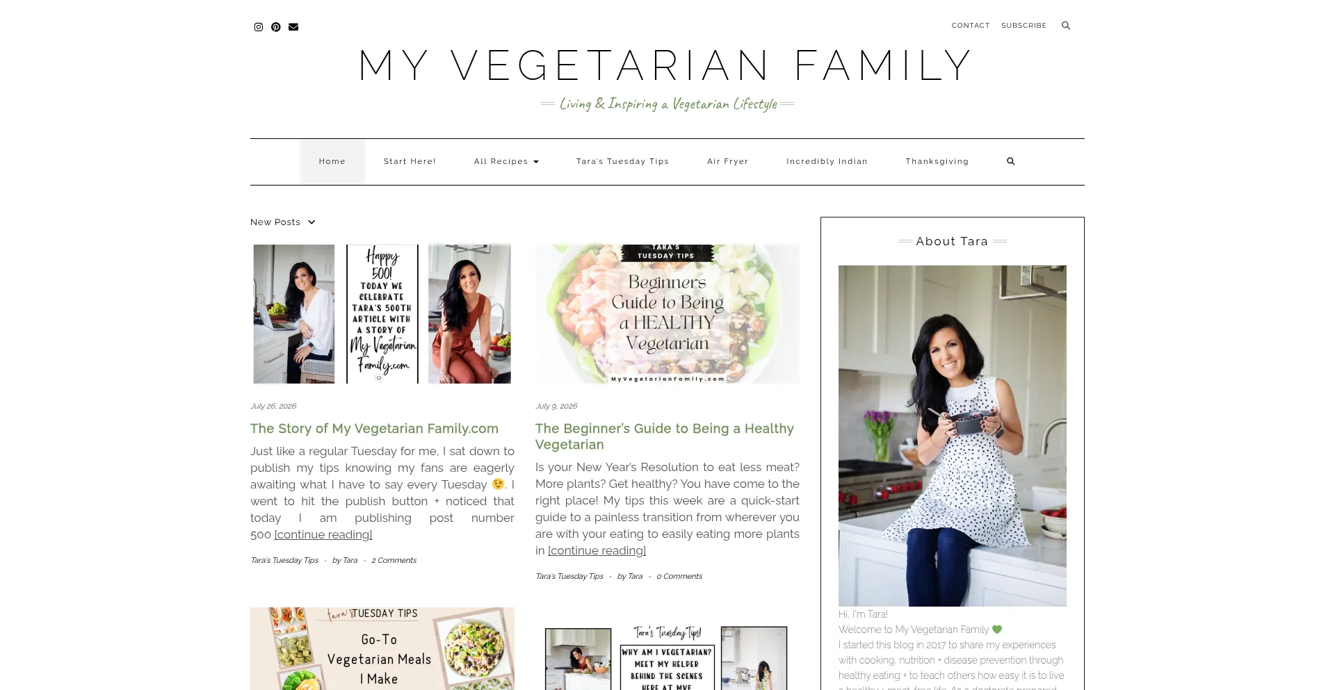 Myvegetarianfamily.com