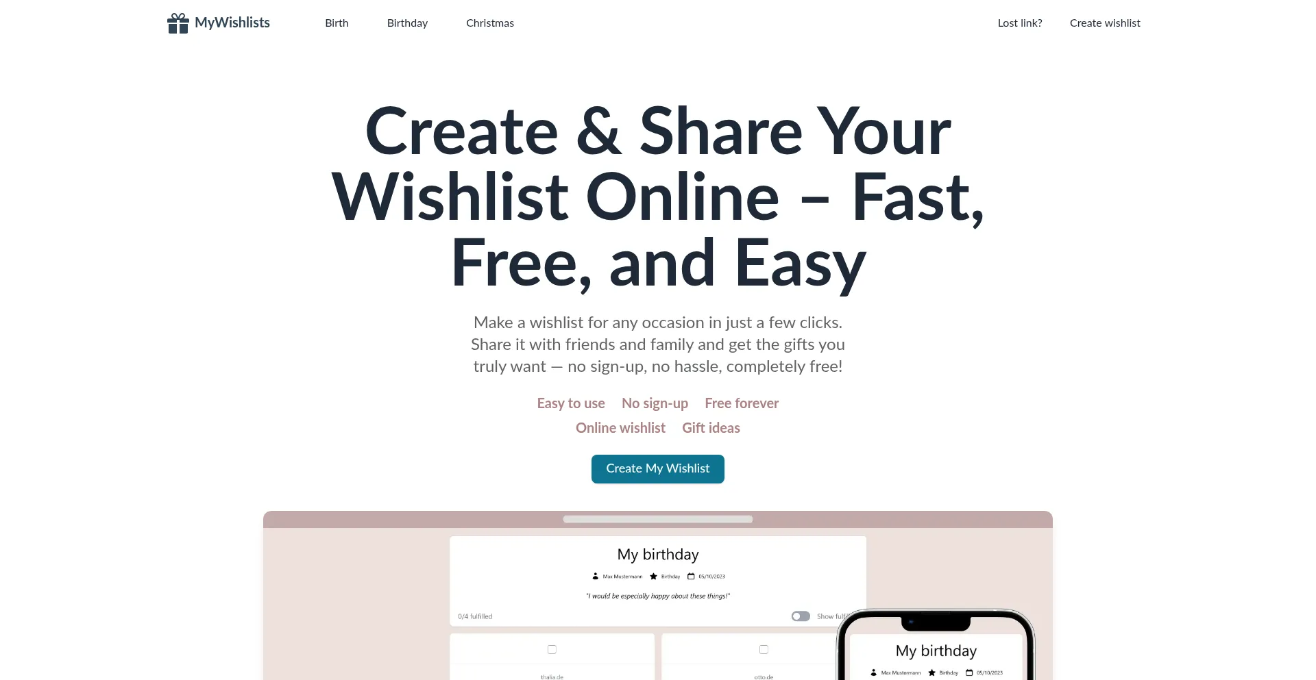 Mywishlists.com