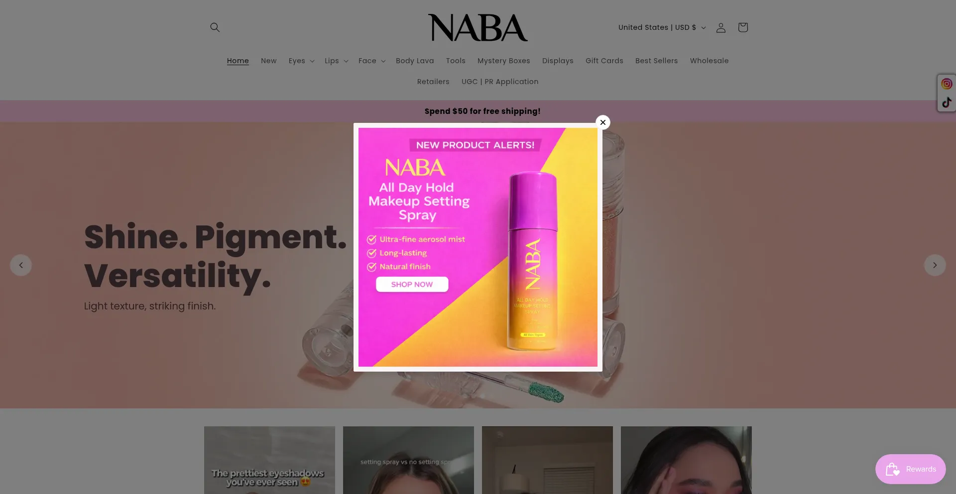 Nabacosmetics.us