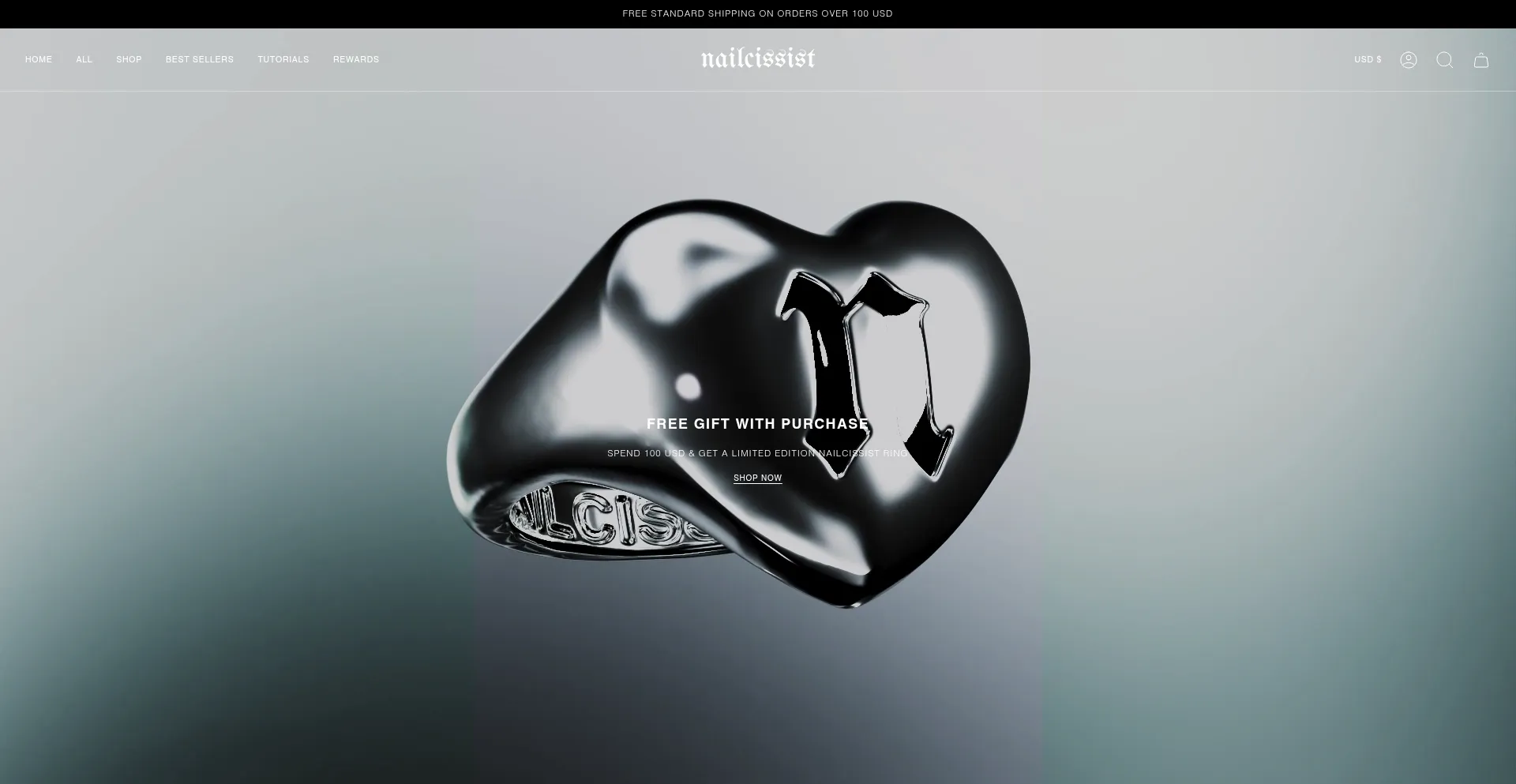Website screenshot of Nailcissist.com