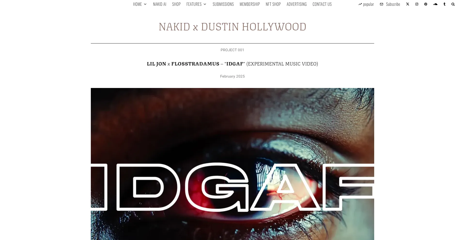 Website screenshot of Nakid.io