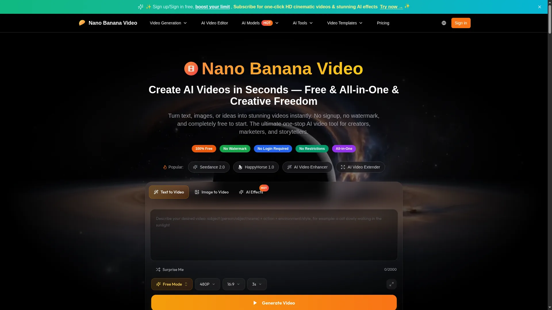 Nanobananavideo.io