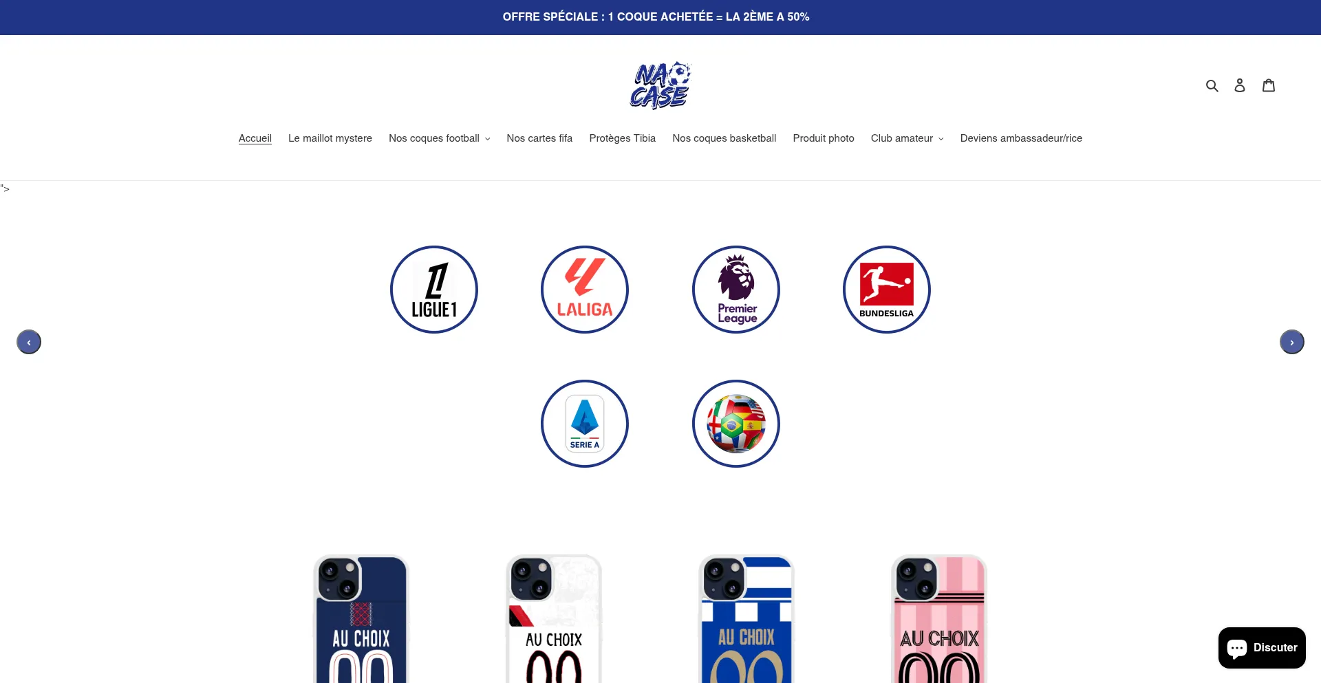 Website screenshot of Nao-case.com