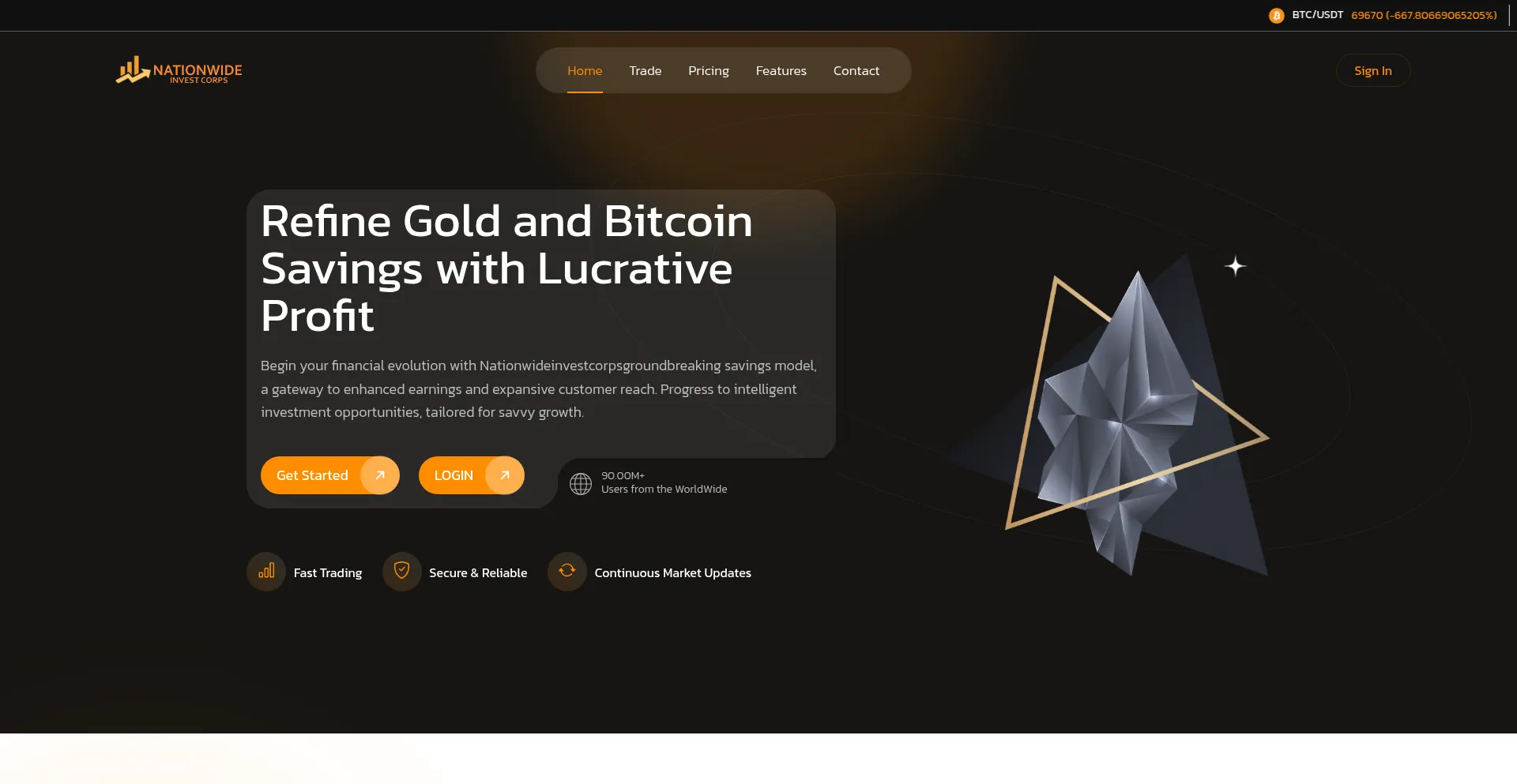 Website screenshot of Nationwideinvestcorps.com
