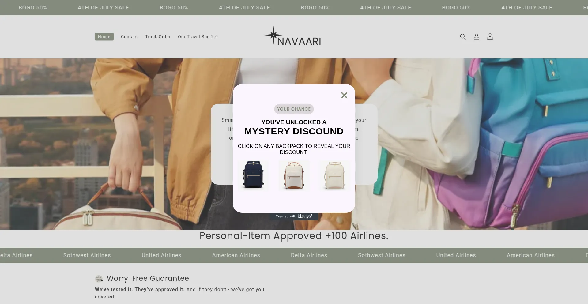 Website screenshot of Navaari.com
