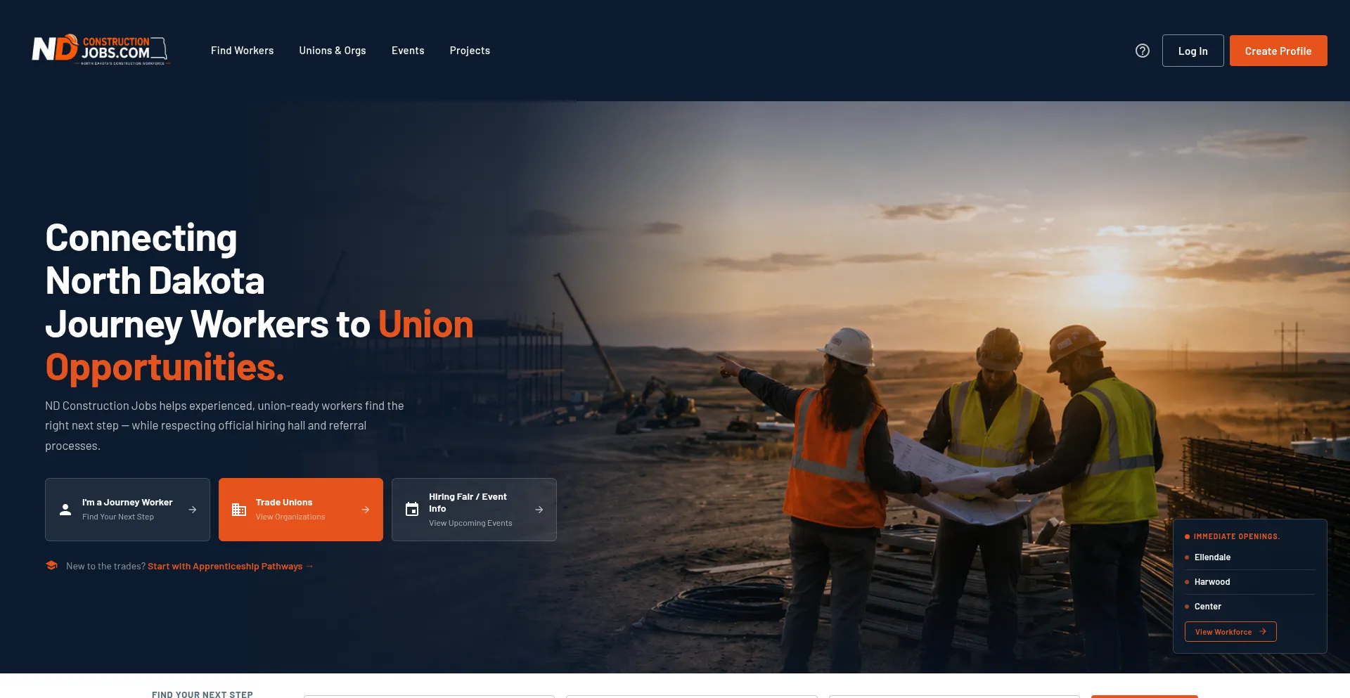 Ndconstructionjobs.com