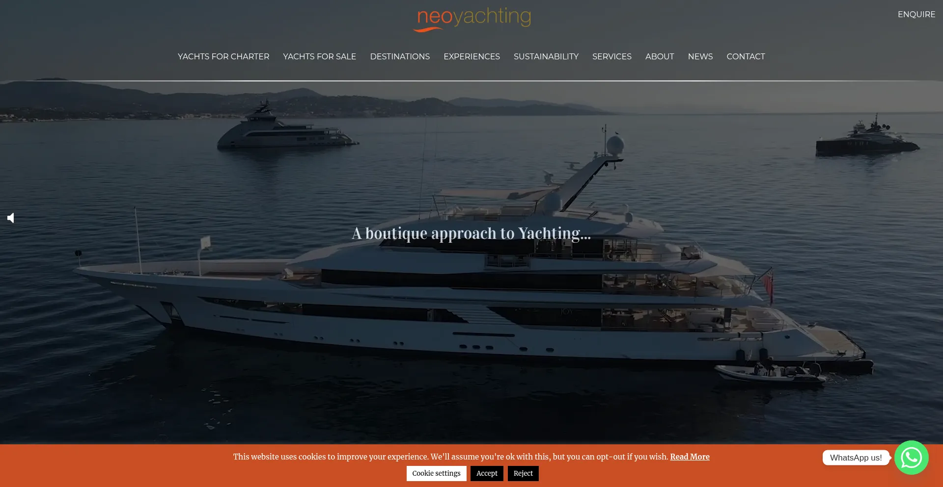Website screenshot of Neoyachting.com