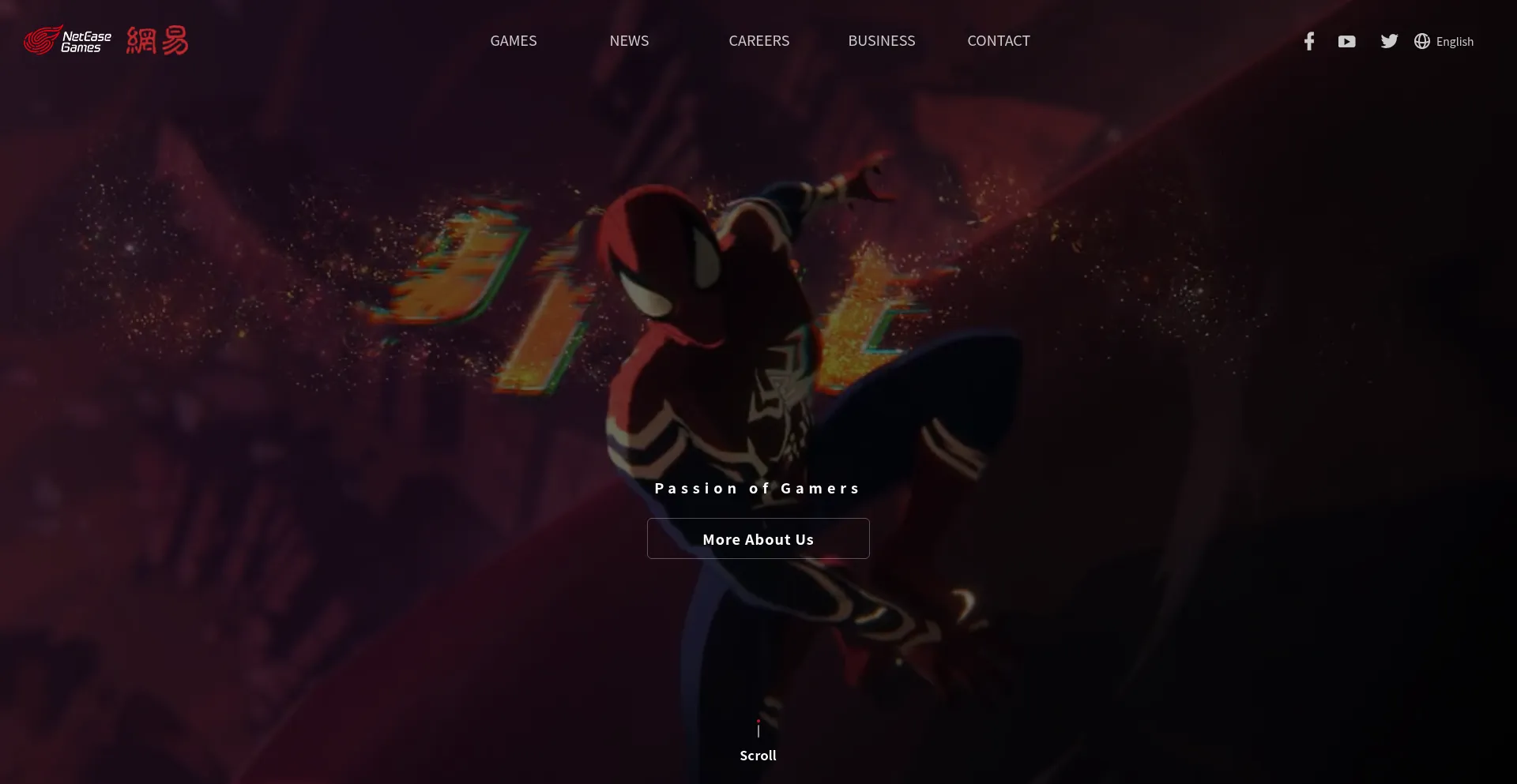 Website screenshot of Neteasegames.com