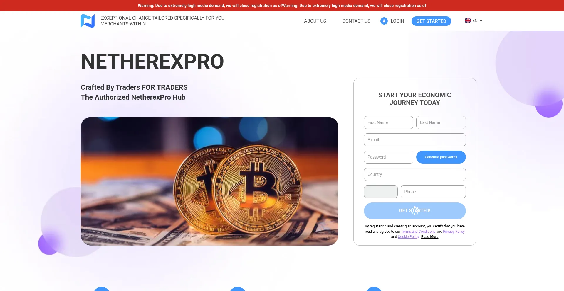 Website screenshot of Netherexprosystem.com