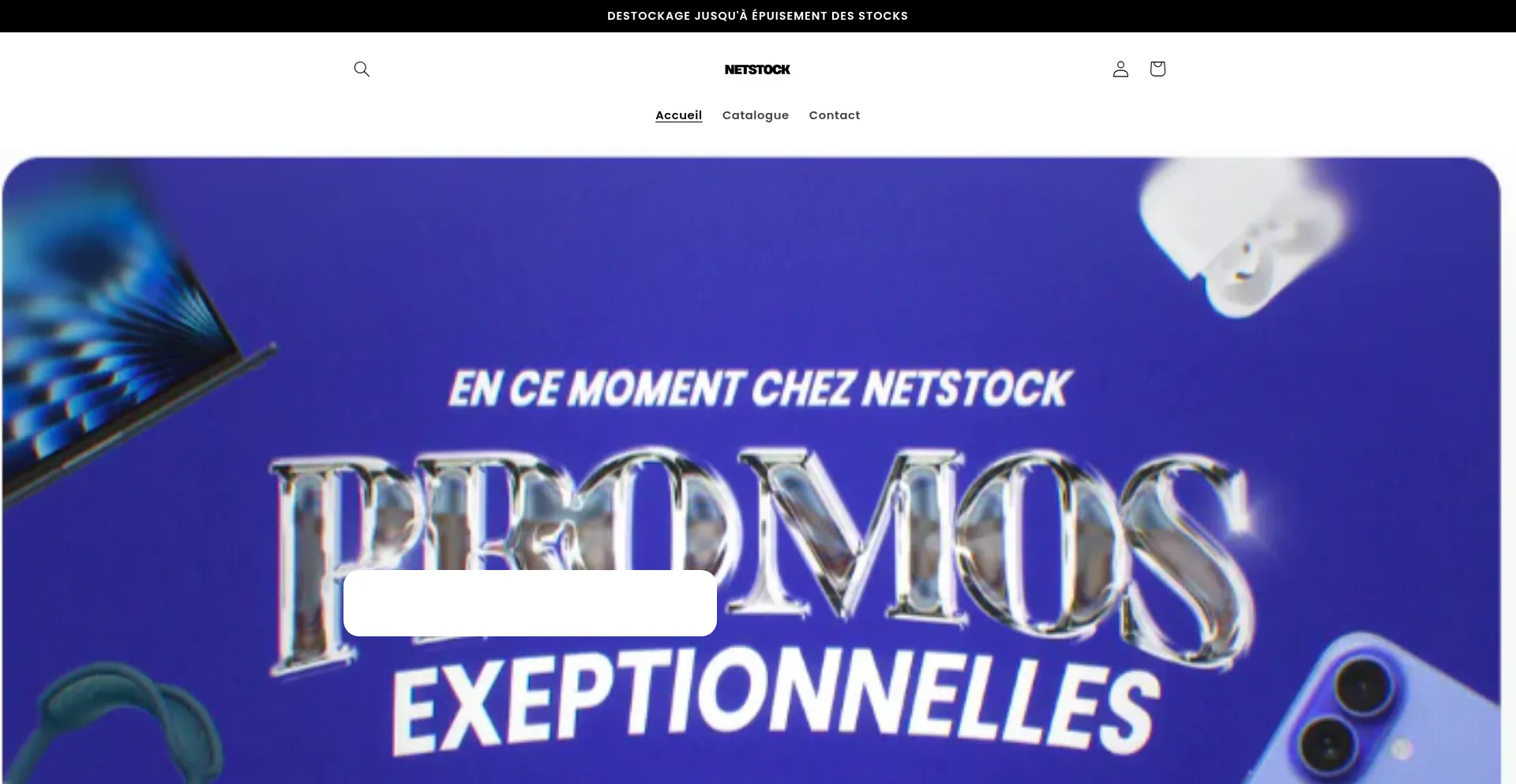 Website screenshot of Netstockfr.com