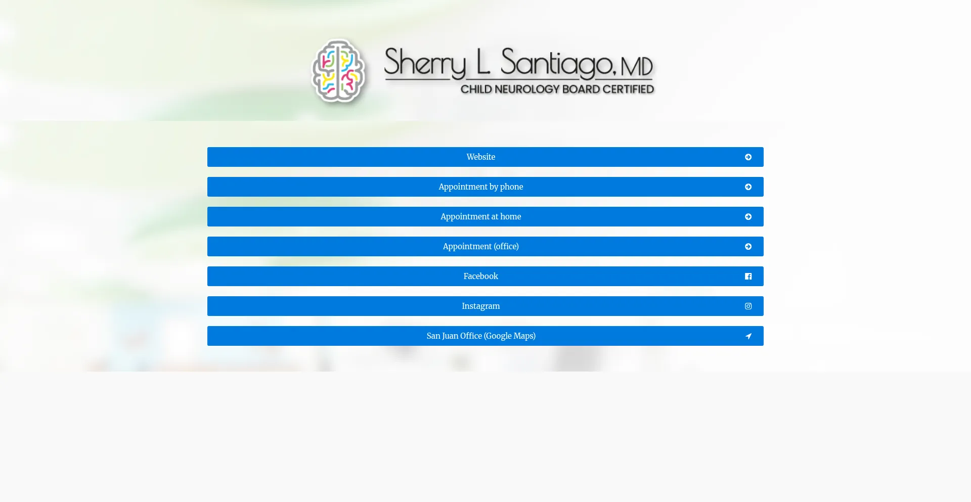 Website screenshot of Neurologiapediatrica.com