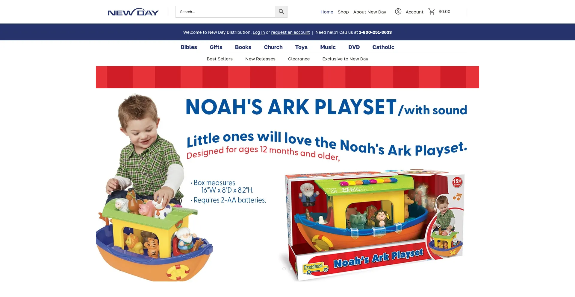 Website screenshot of Newdaychristian.com