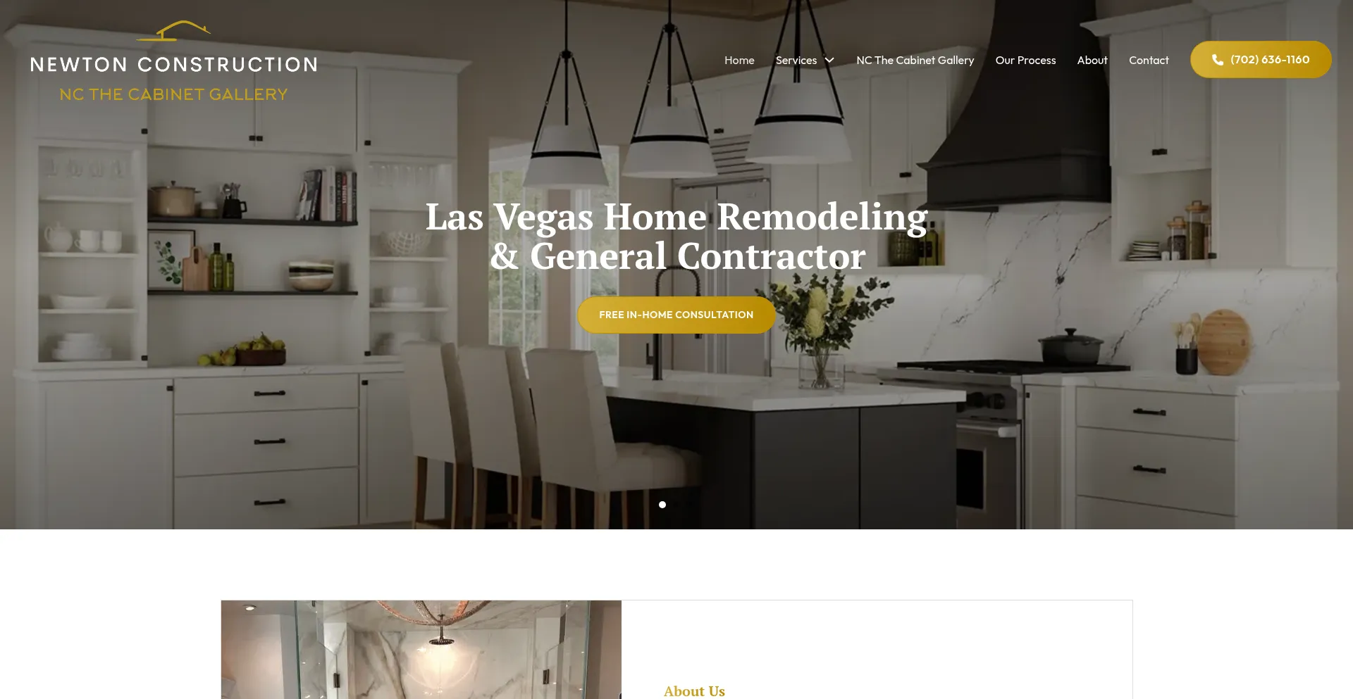 Website screenshot of Newtonconstruct.com