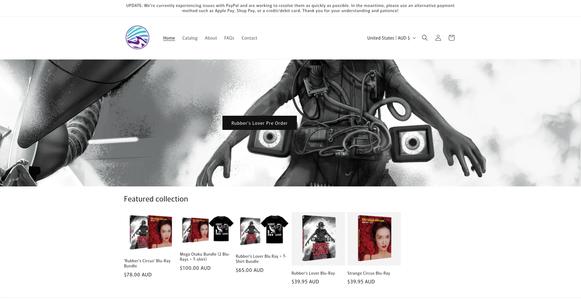 Website screenshot of Newwavevideo.myshopify.com