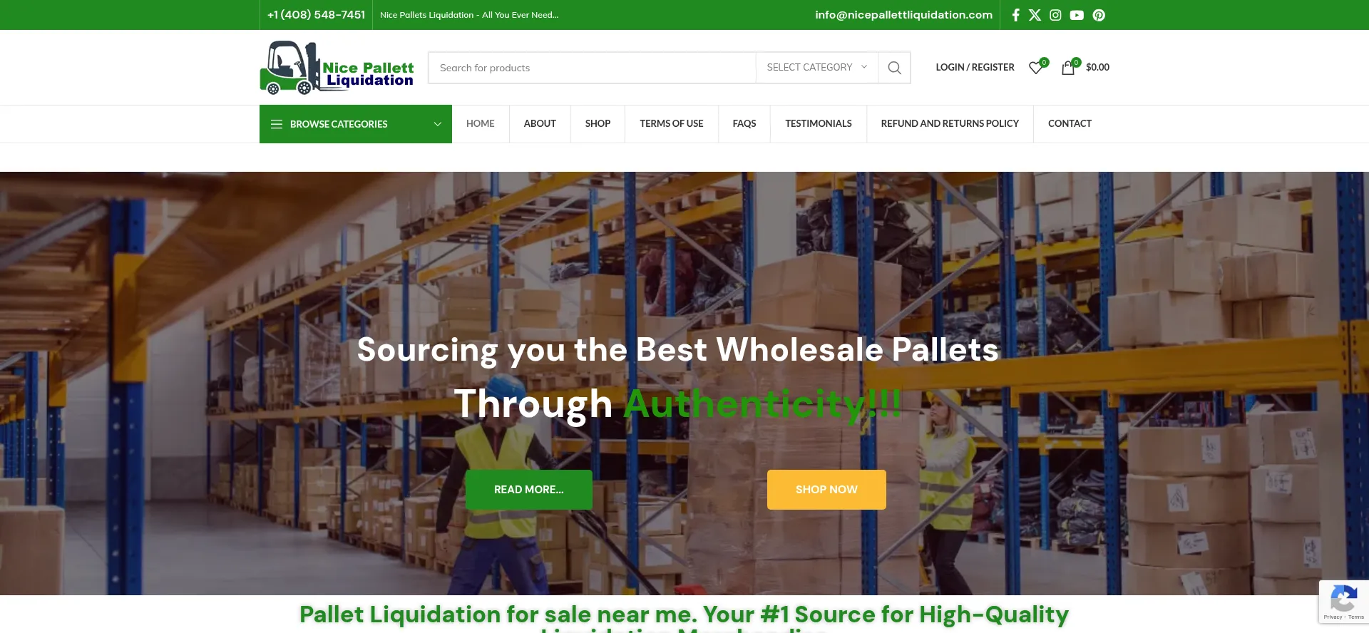 Nicepallettliquidation.com