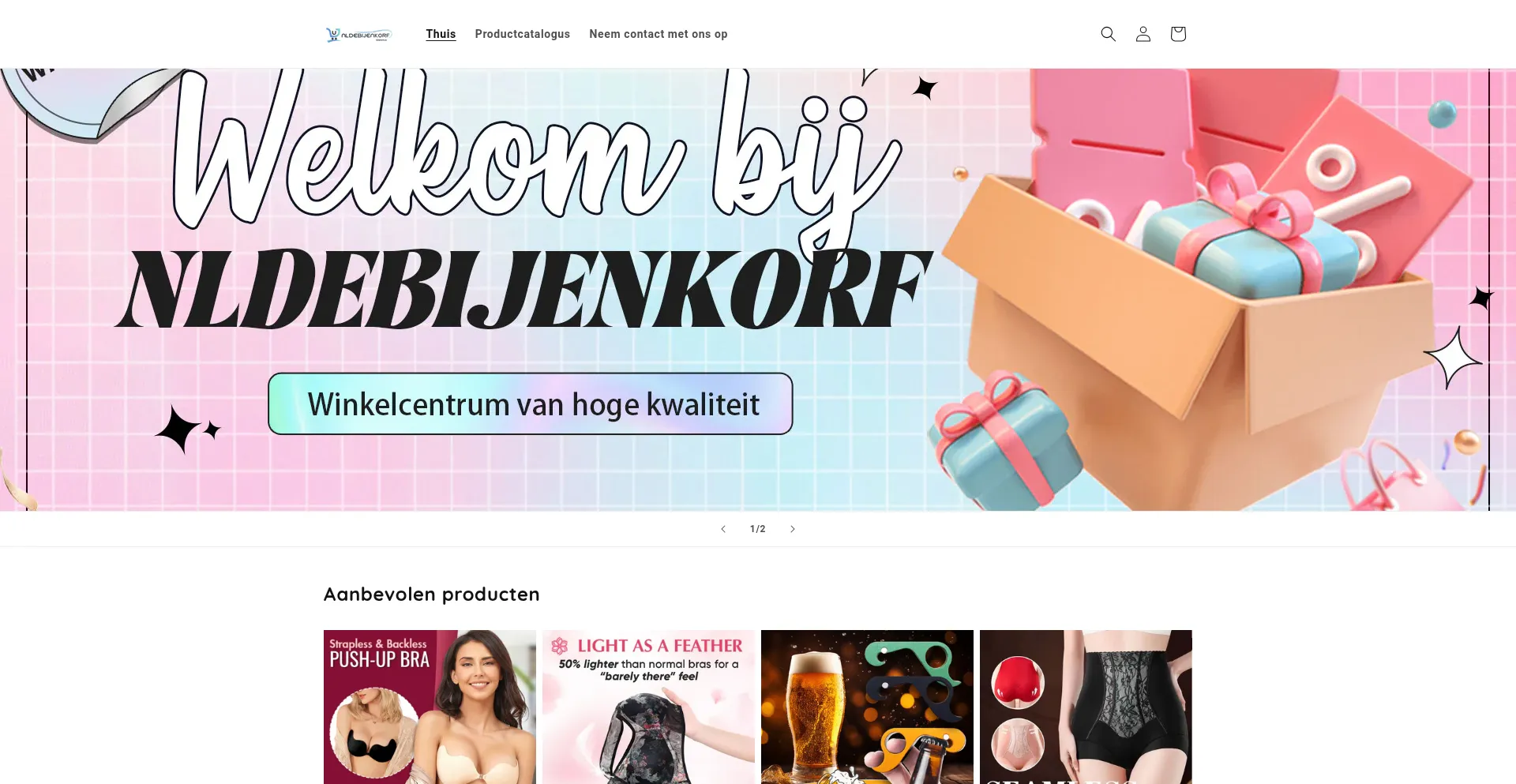 Website screenshot of Nldebijenkorf.com