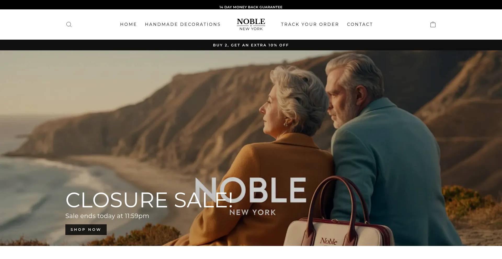 Website screenshot of Noble-newyork.com