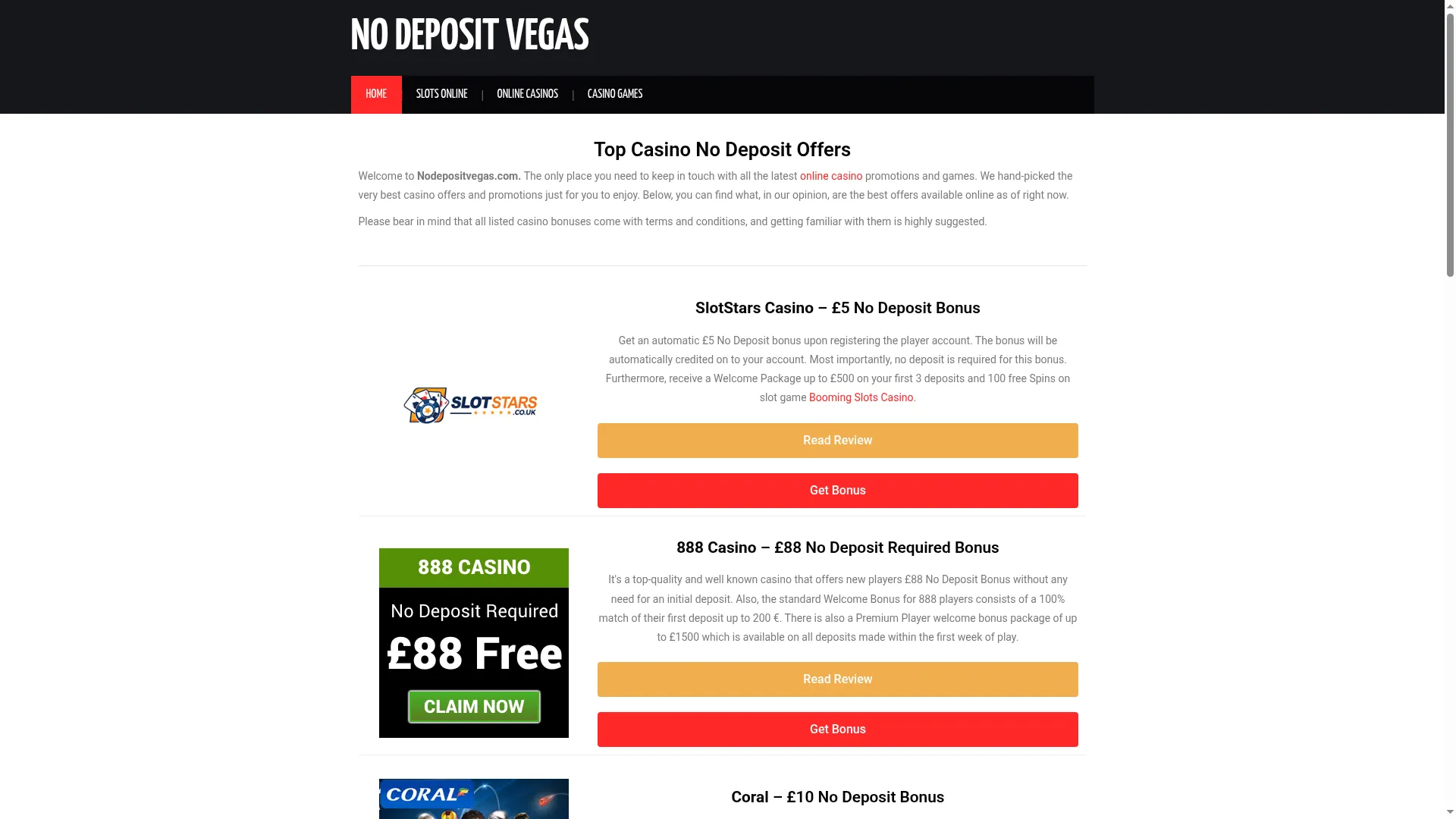 Nodepositvegas.com