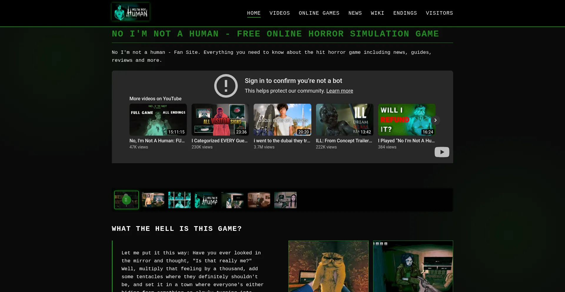 Noimnotahumangame.com