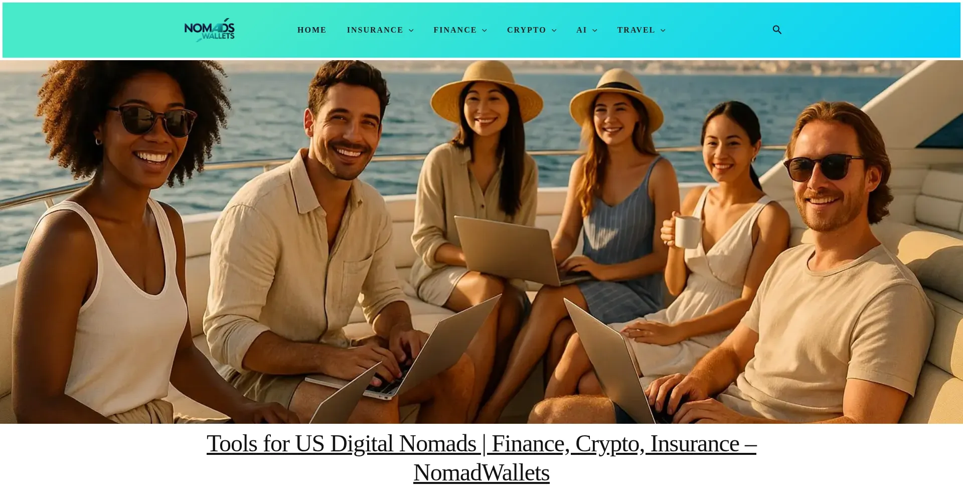 Website screenshot of Nomadwallets.com